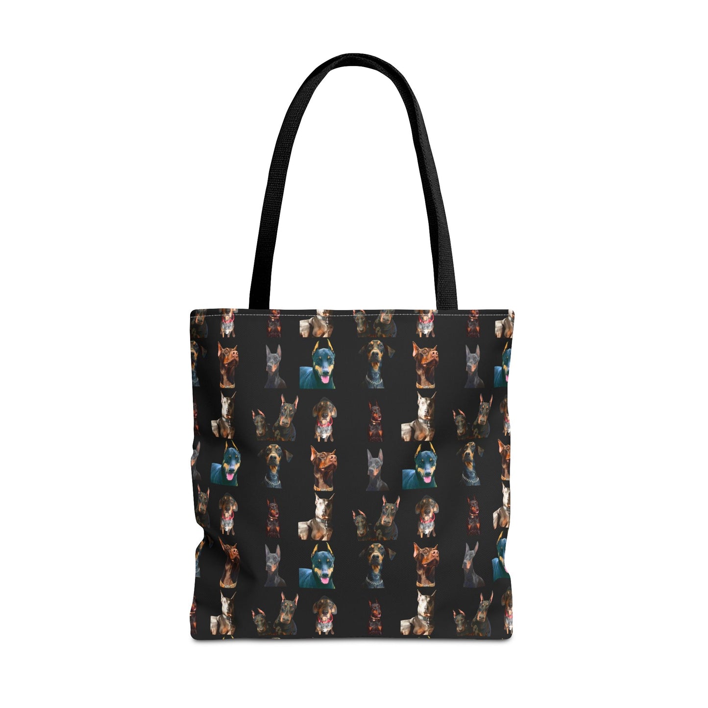 Edition 4 Doberman Model Pattern Black Tote Bag