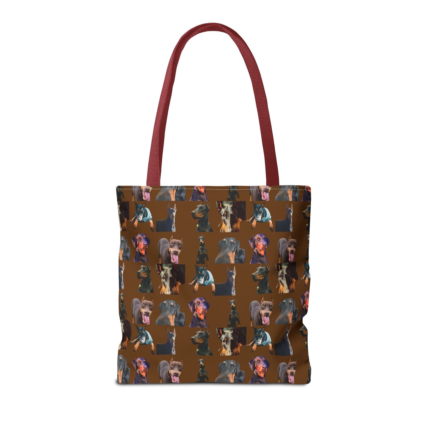 Edition 3 Doberman Model Pattern Brown Tote Bag
