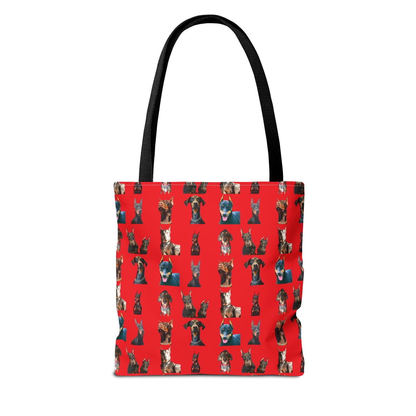 Edition 4 Doberman Model Pattern Red Tote Bag