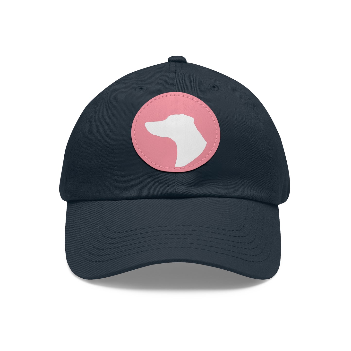 N 1 Dad Hat with Leather Patch (Round)
