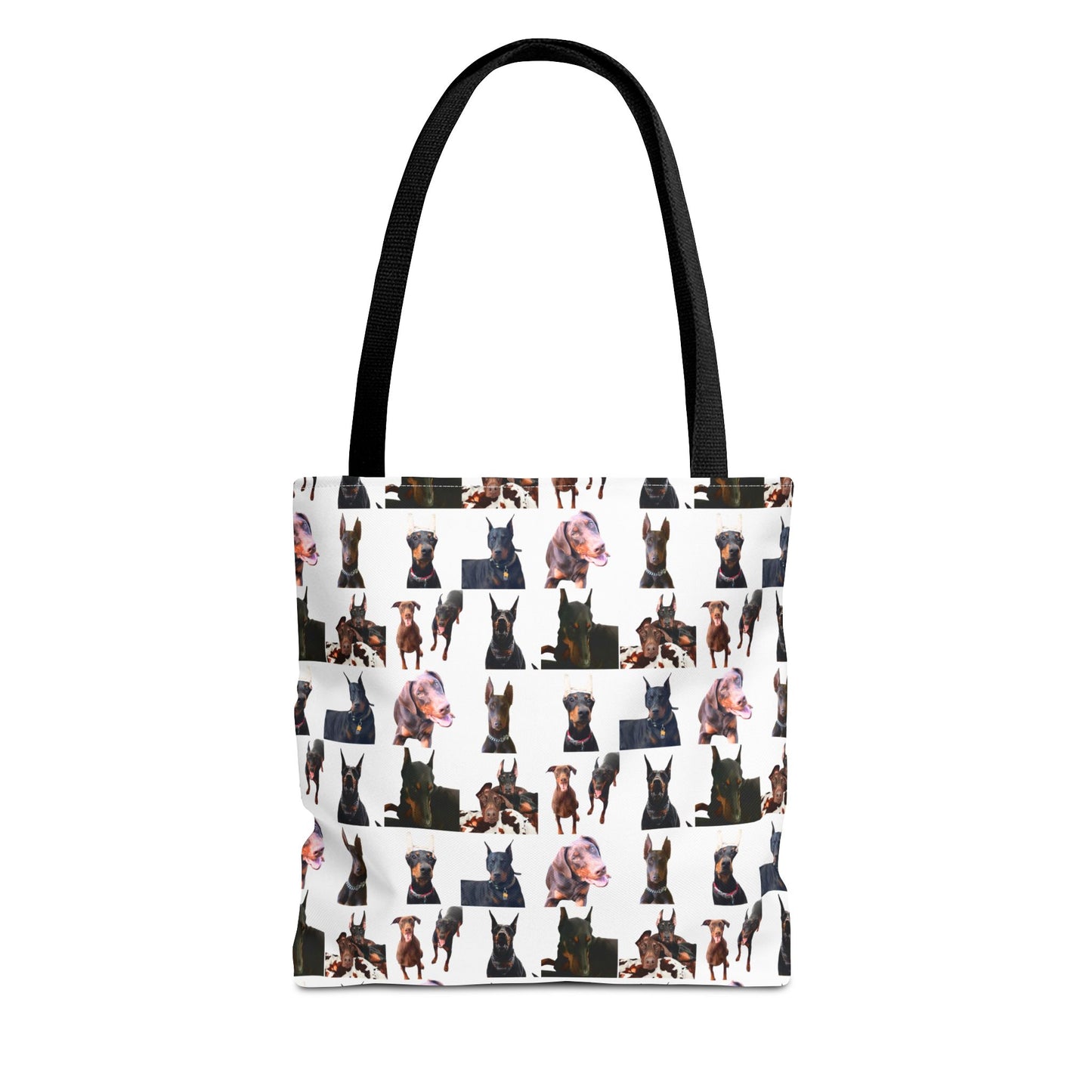 Edition 10 Doberman Model Pattern White Tote Bag