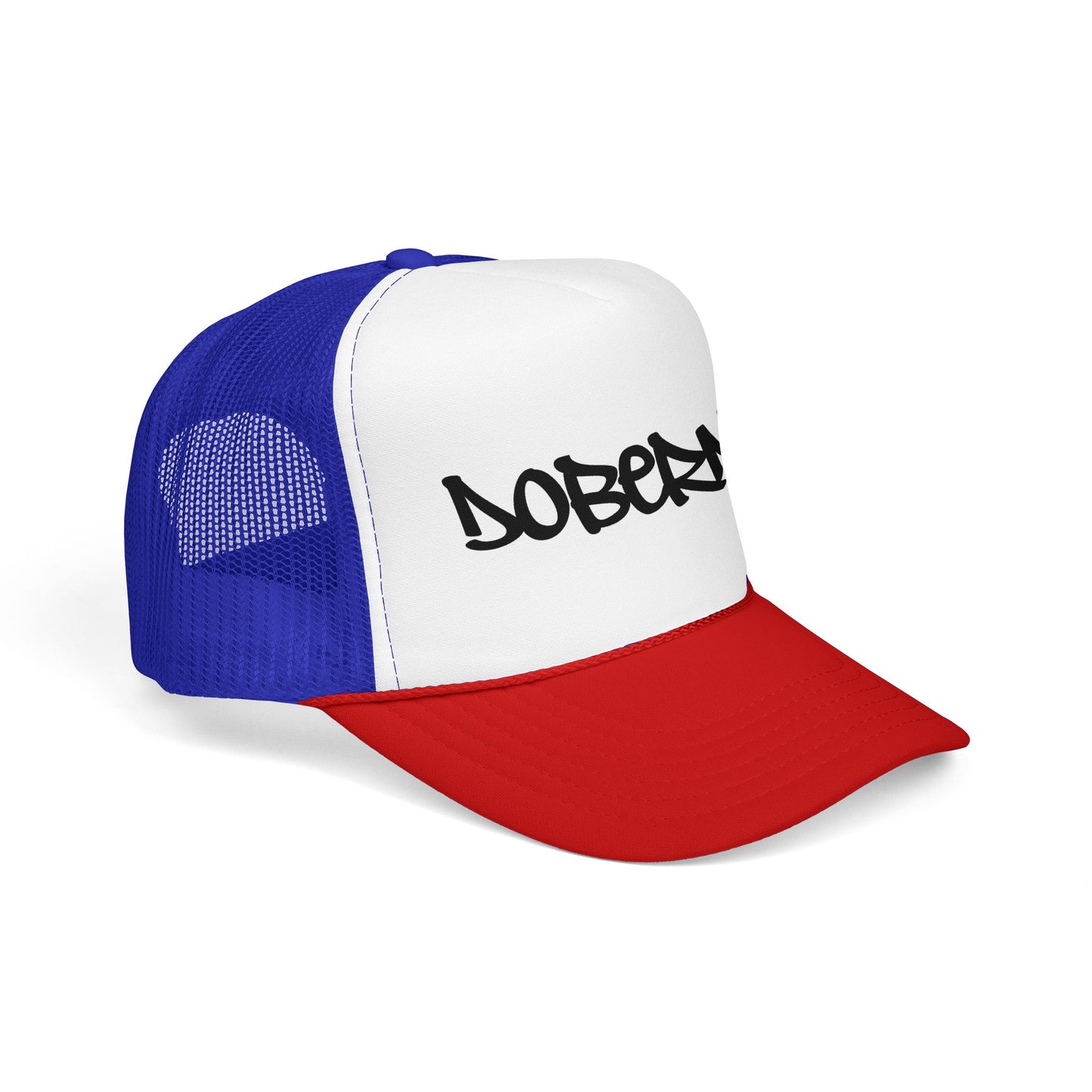 Doberman Graffiti Foam Trucker Hat Made in USA