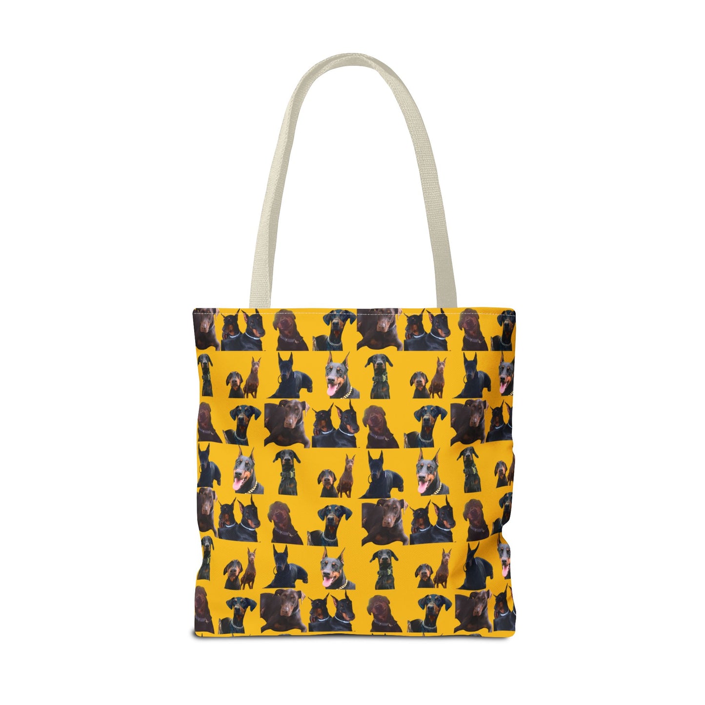 Edition 5 Doberman Model Pattern Yellow Tote Bag