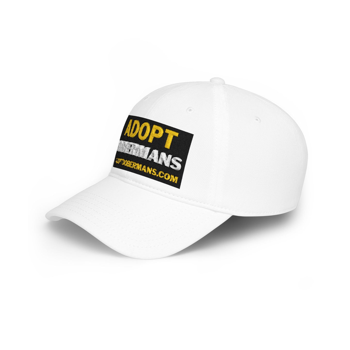 Adopt Dobermans 1 Low Profile Baseball Cap — Rescue Dog Awareness Hat