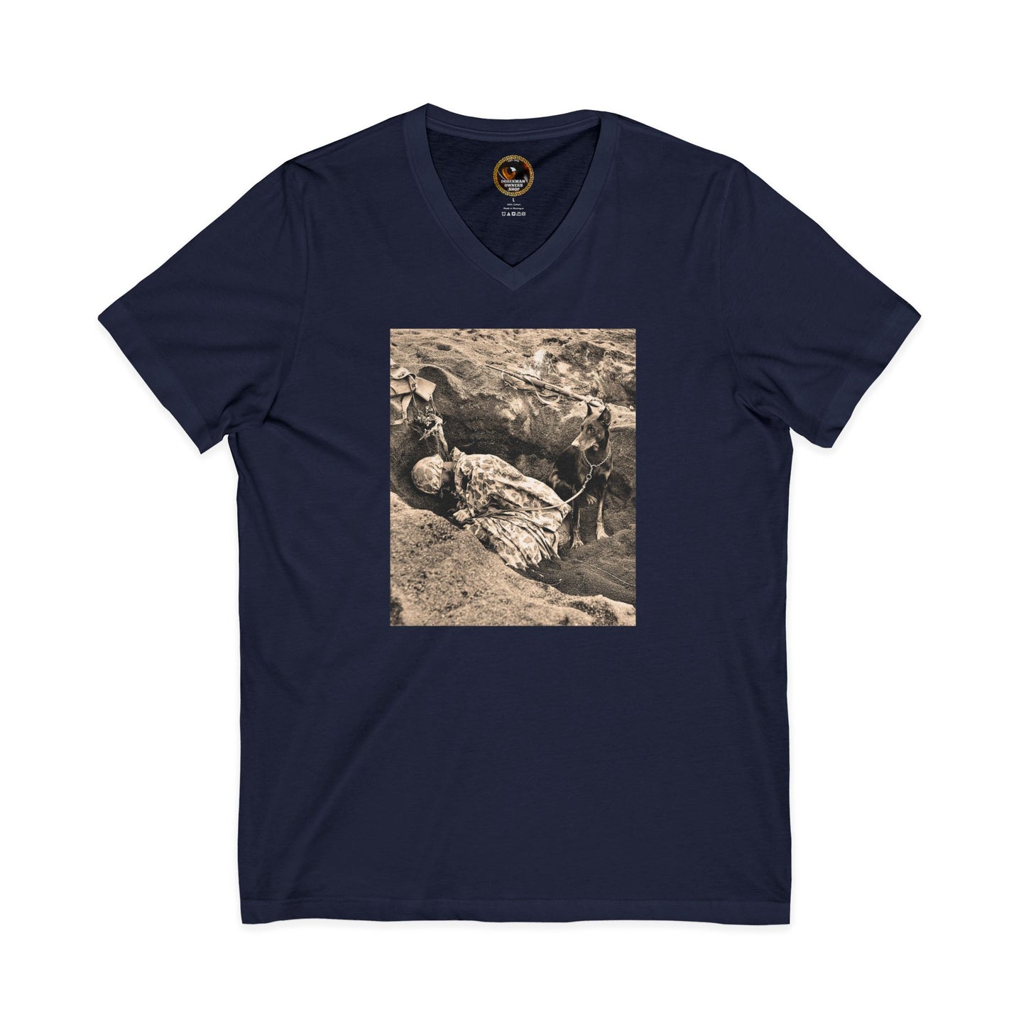 WW 1 Special Edition Private Label Unisex Jersey Short Sleeve V-Neck Tee