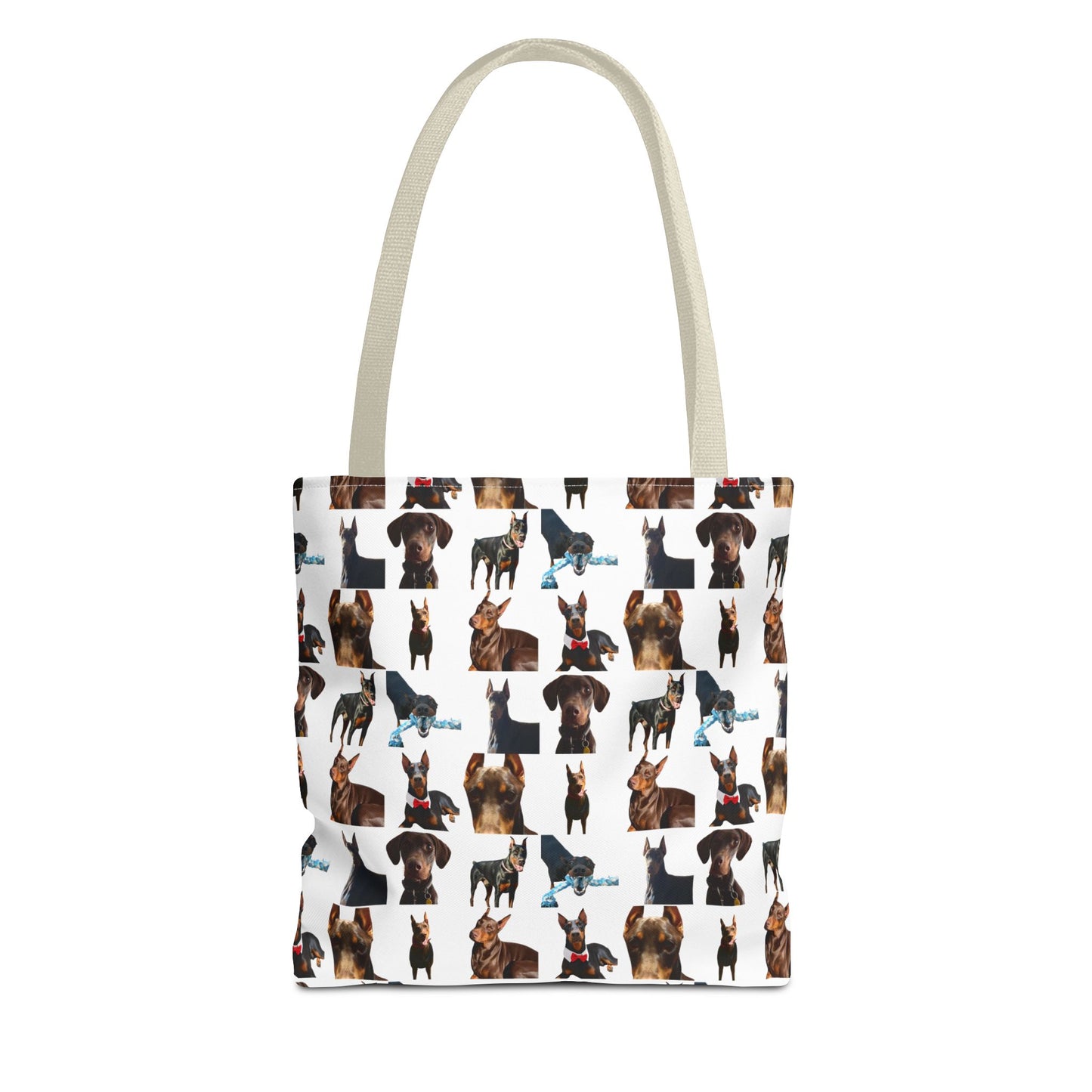 Edition 1 Doberman Model Pattern White Tote Bag