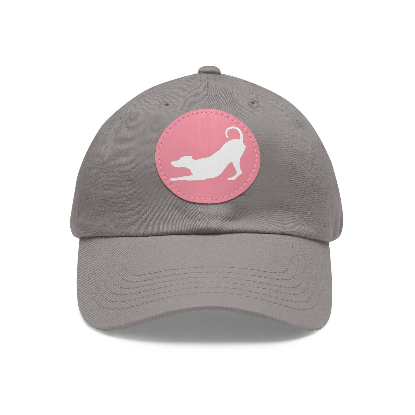 N 2 Dad Hat with Leather Patch (Round)