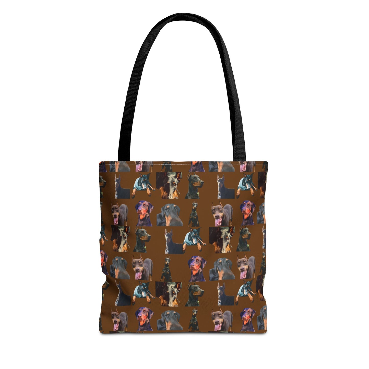 Edition 3 Doberman Model Pattern Brown Tote Bag