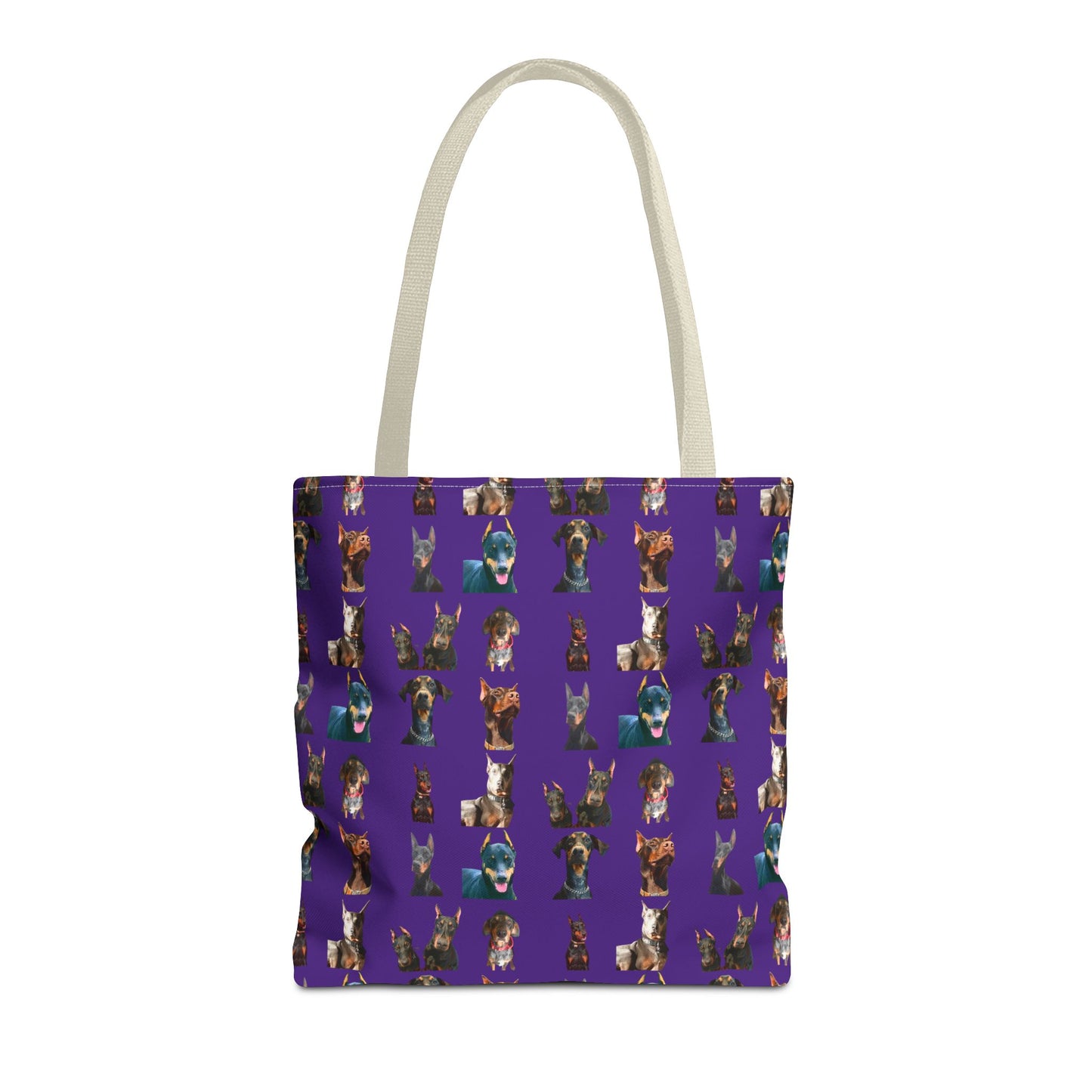 Edition 4 Doberman Model Pattern Purple Tote Bag