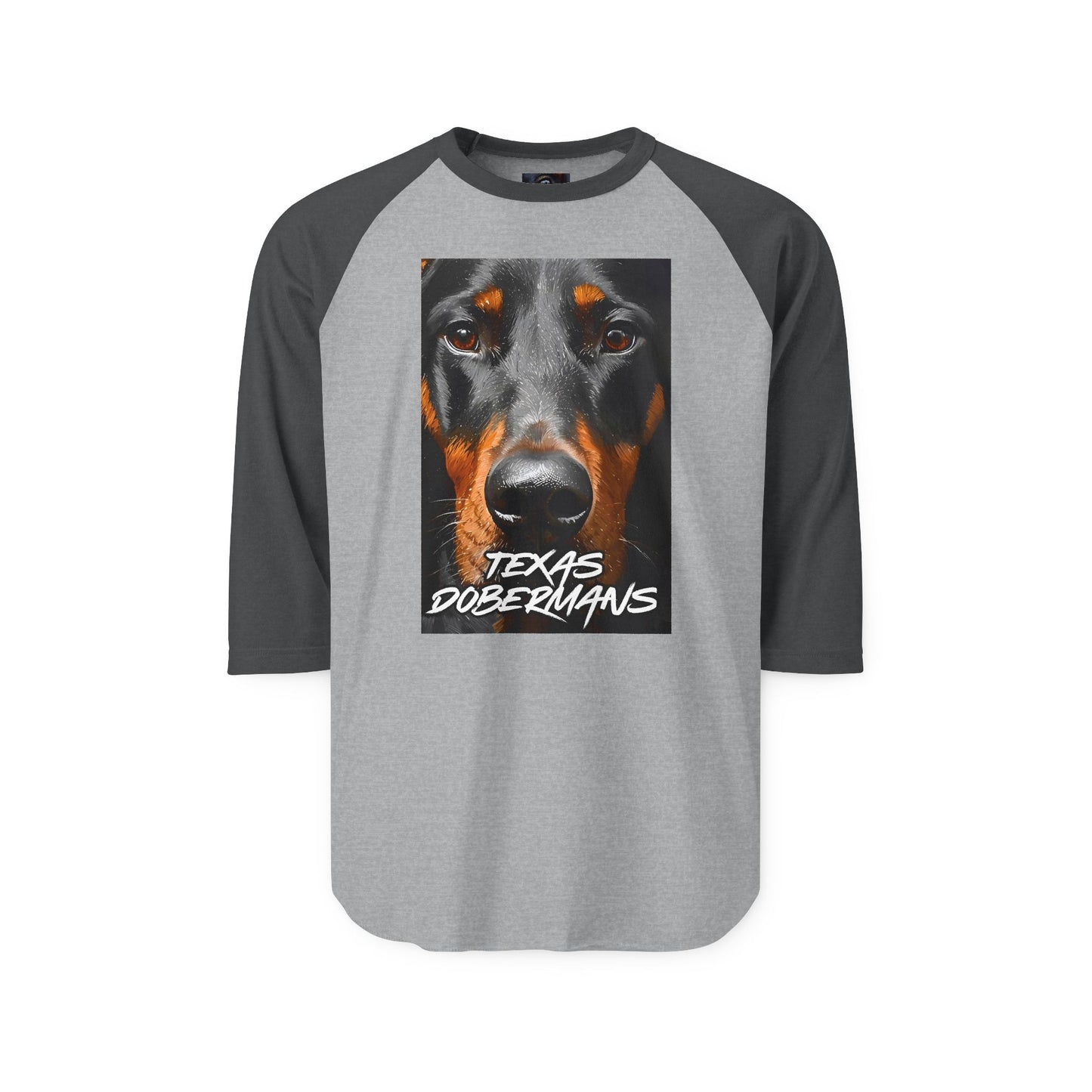 Doberman Texas 1 Unisex Three-Quarter Sleeve Raglan Shirt