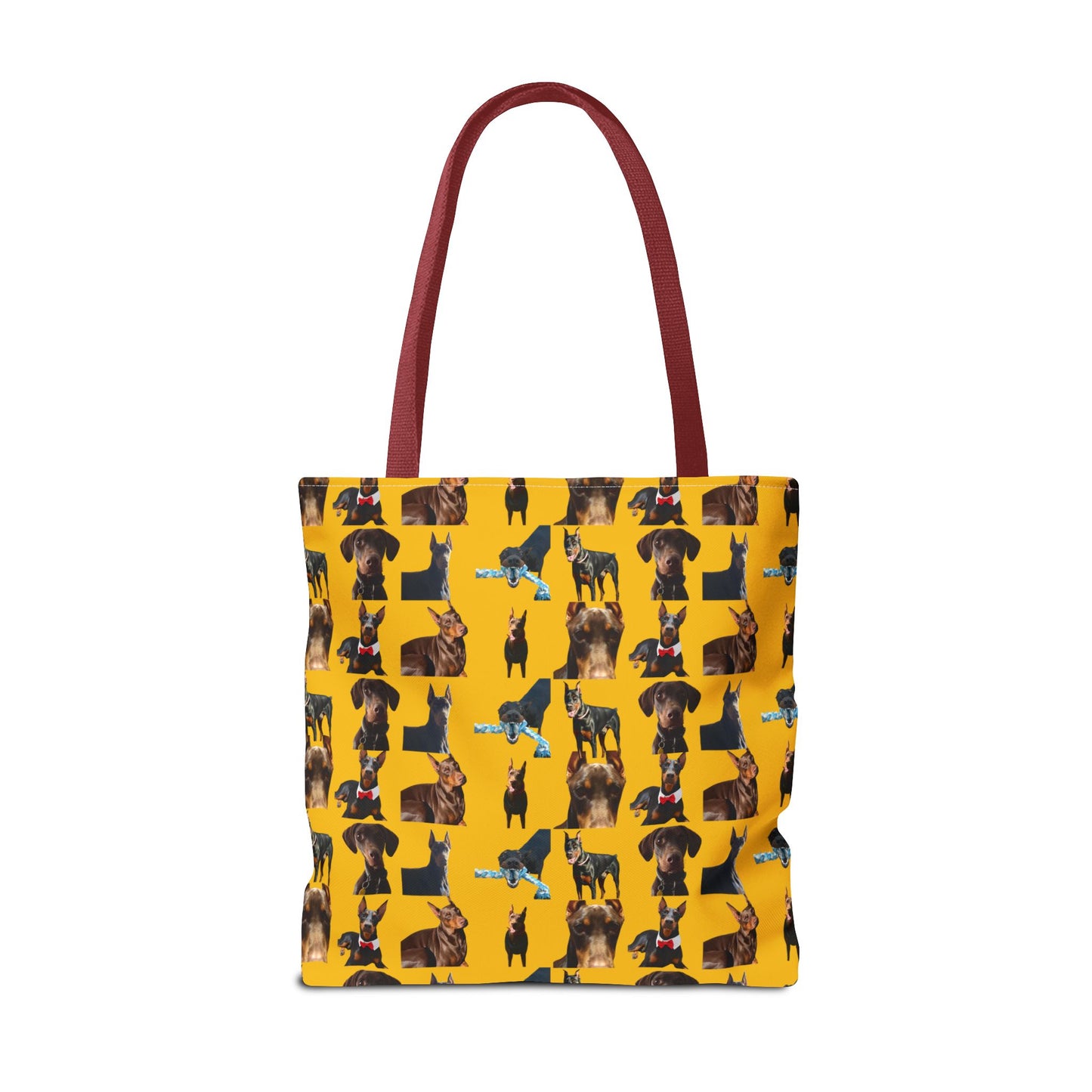 Edition 1 Doberman Model Pattern Yellow Tote Bag