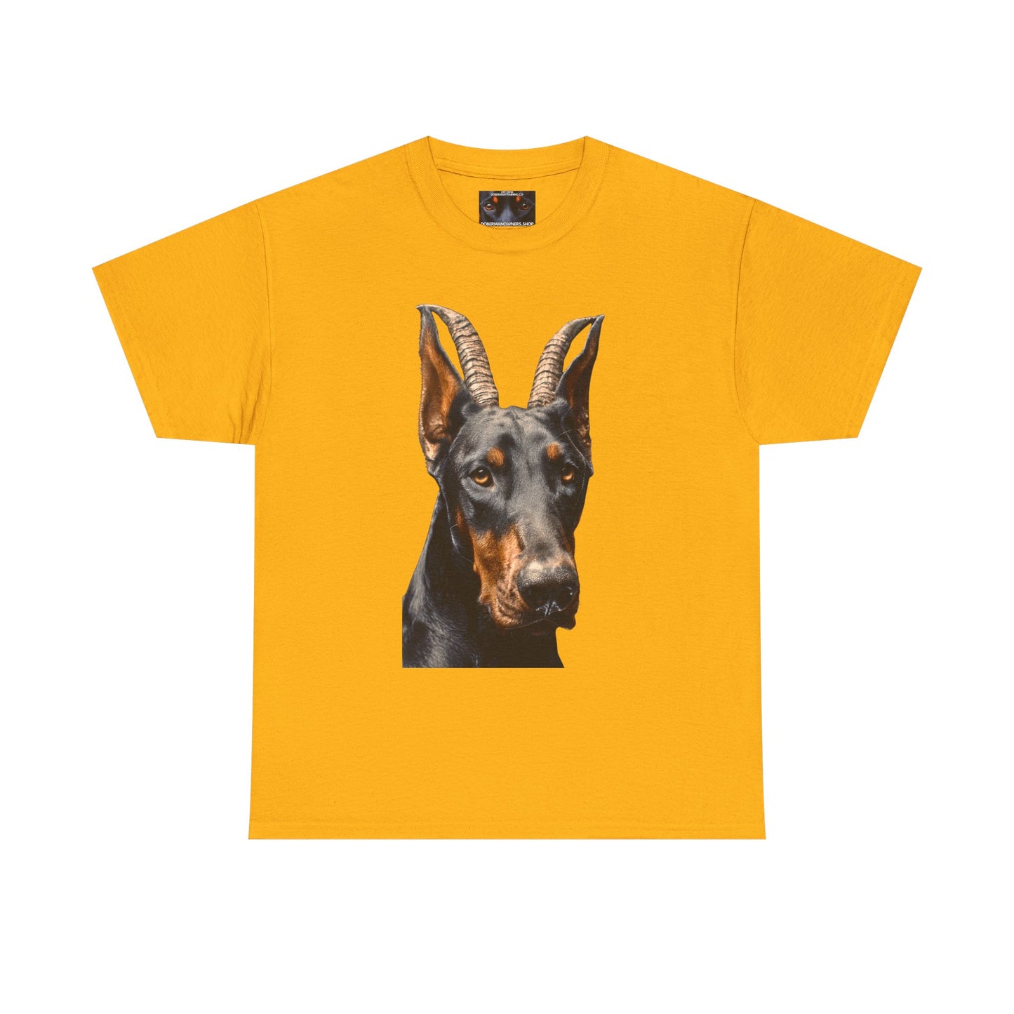 Doberman Goat 2 Private Lable Unisex Heavy Cotton Tee