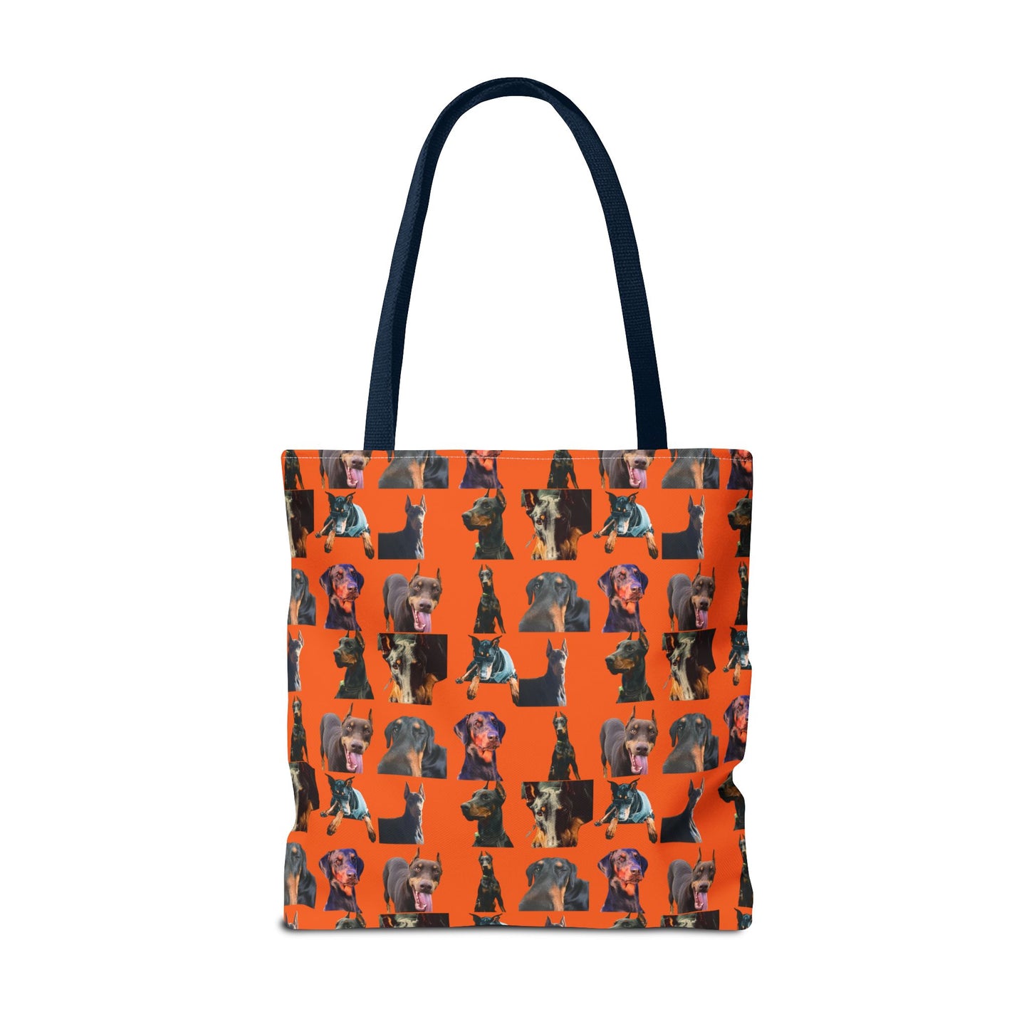 Edition 3 Doberman Model Pattern Orange Tote Bag