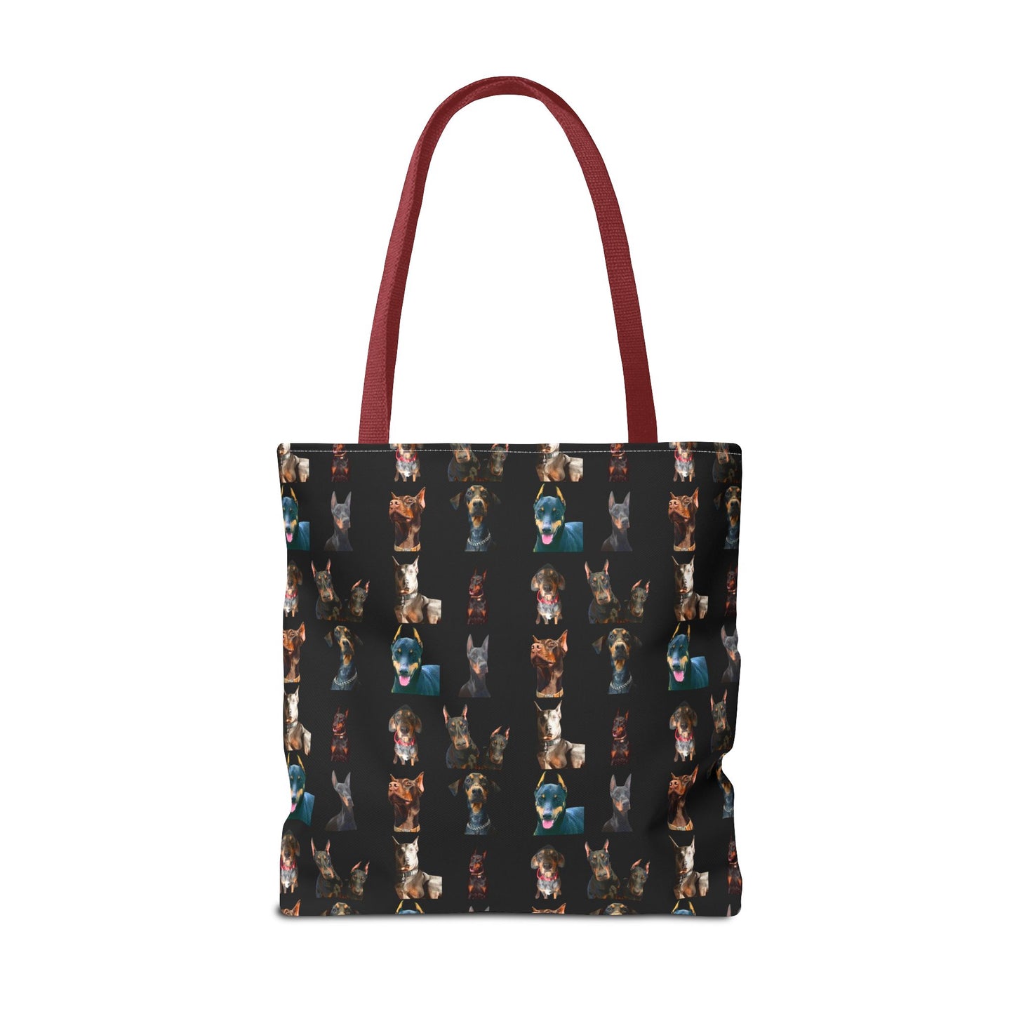 Edition 4 Doberman Model Pattern Black Tote Bag