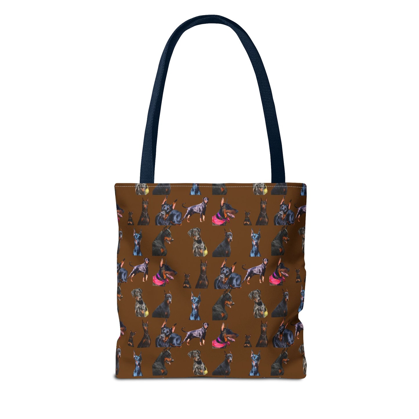 Edition 7 Doberman Model Pattern Brown Tote Bag