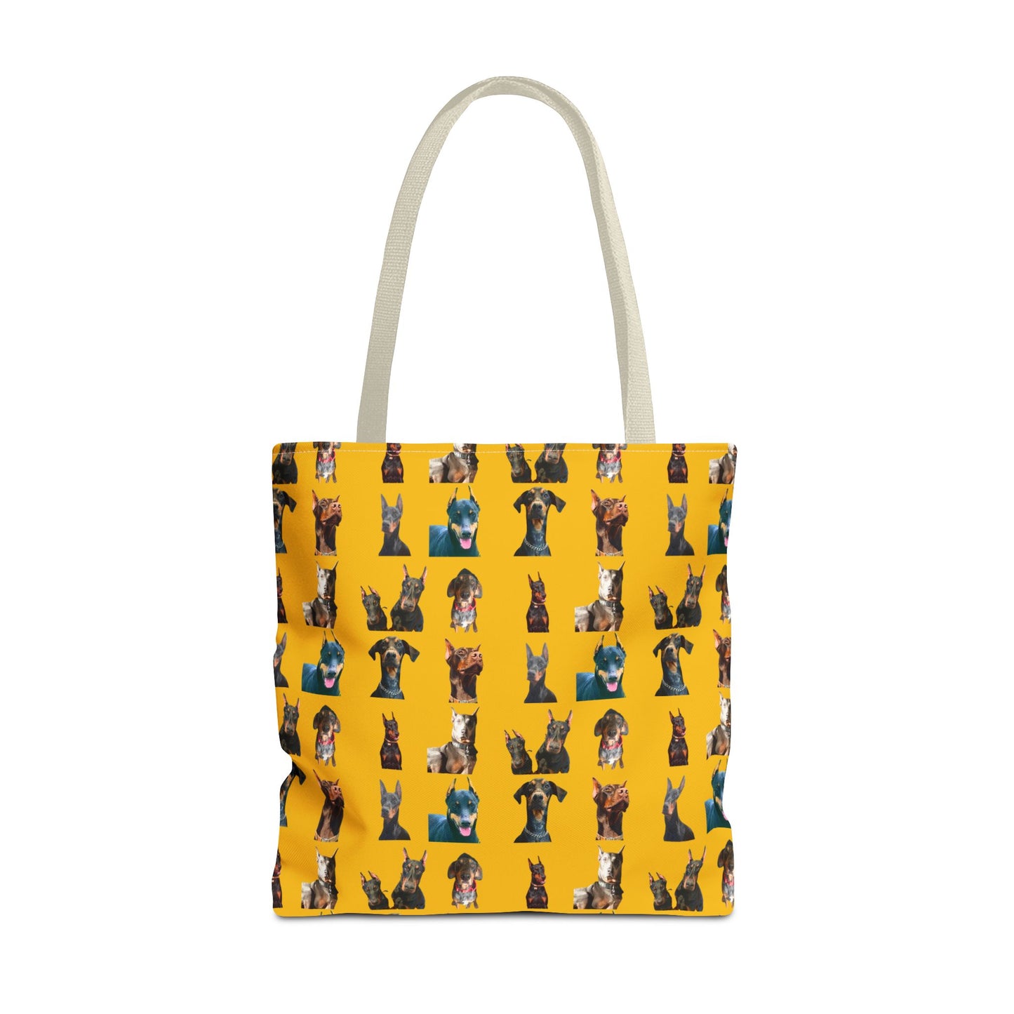 Edition 4 Doberman Model Pattern Yellow Tote Bag