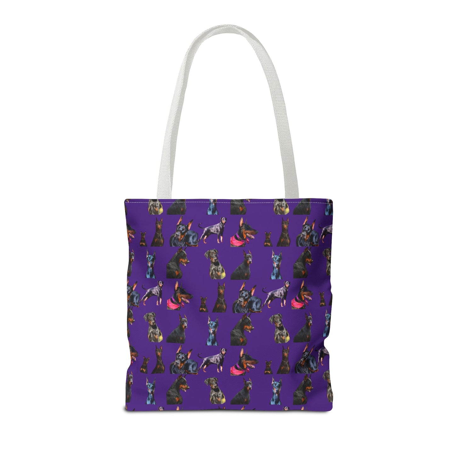Edition 7 Doberman Model Pattern Purple Tote Bag
