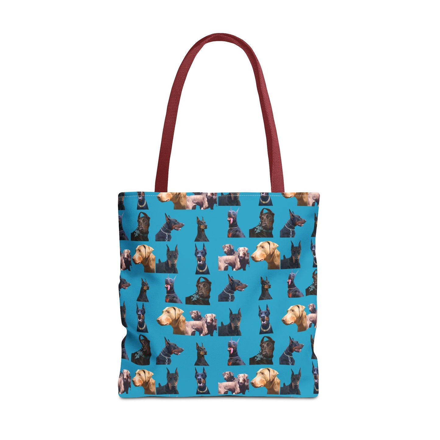 Edition 8 Doberman Model Pattern Turquoise Tote Bag