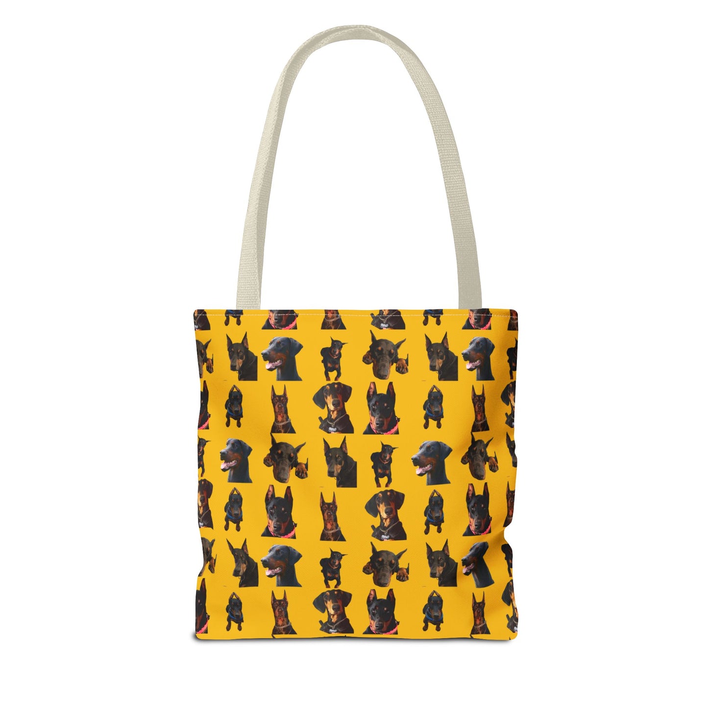 Edition 2 Doberman Model Pattern Yellow Tote Bag