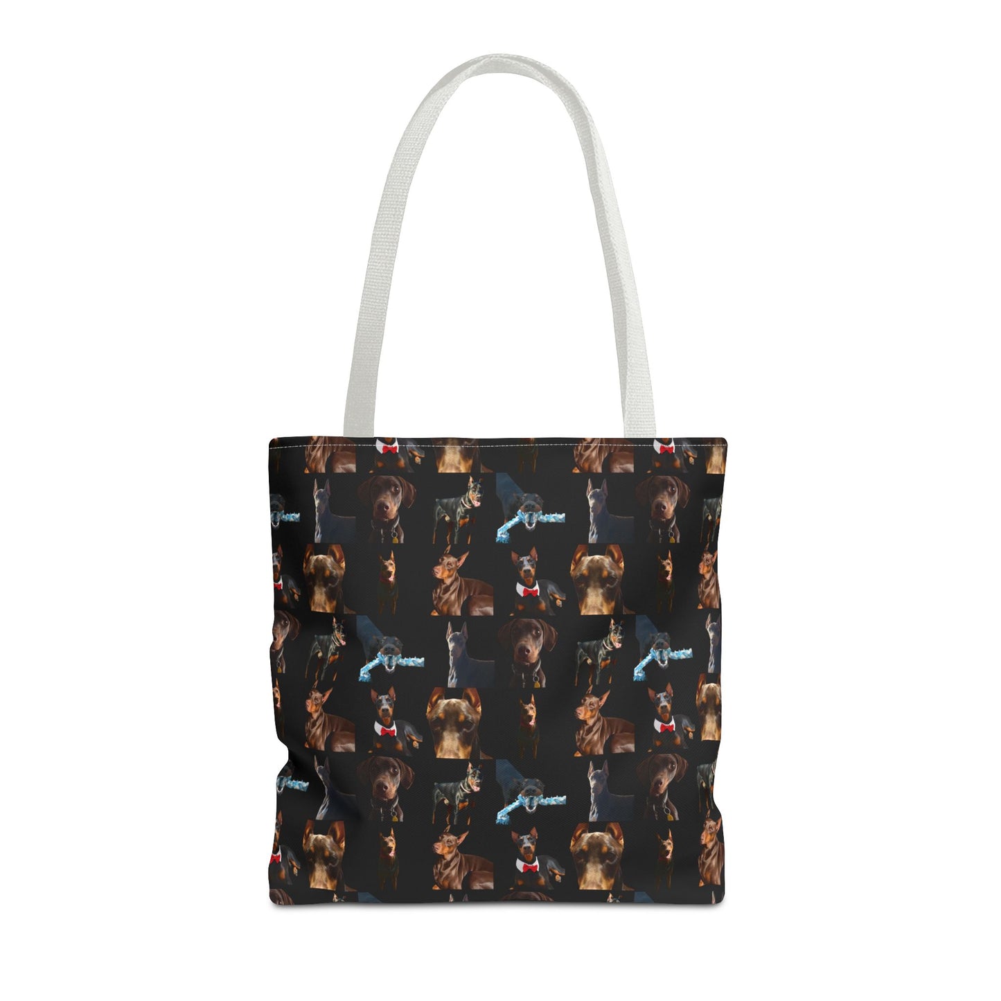 Edition 1 Doberman Model Pattern Black Tote Bag