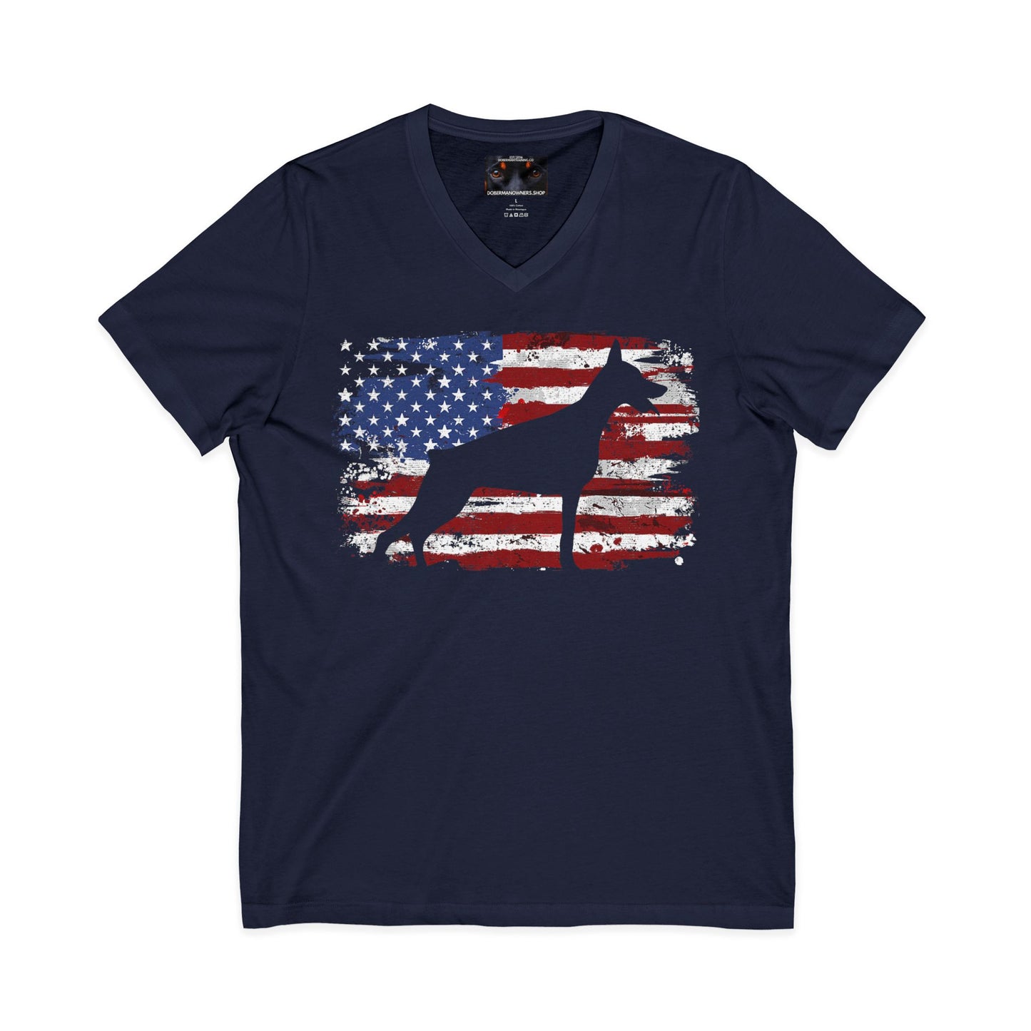 Patriot 3 Private Label Unisex Jersey Short Sleeve V-Neck Tee