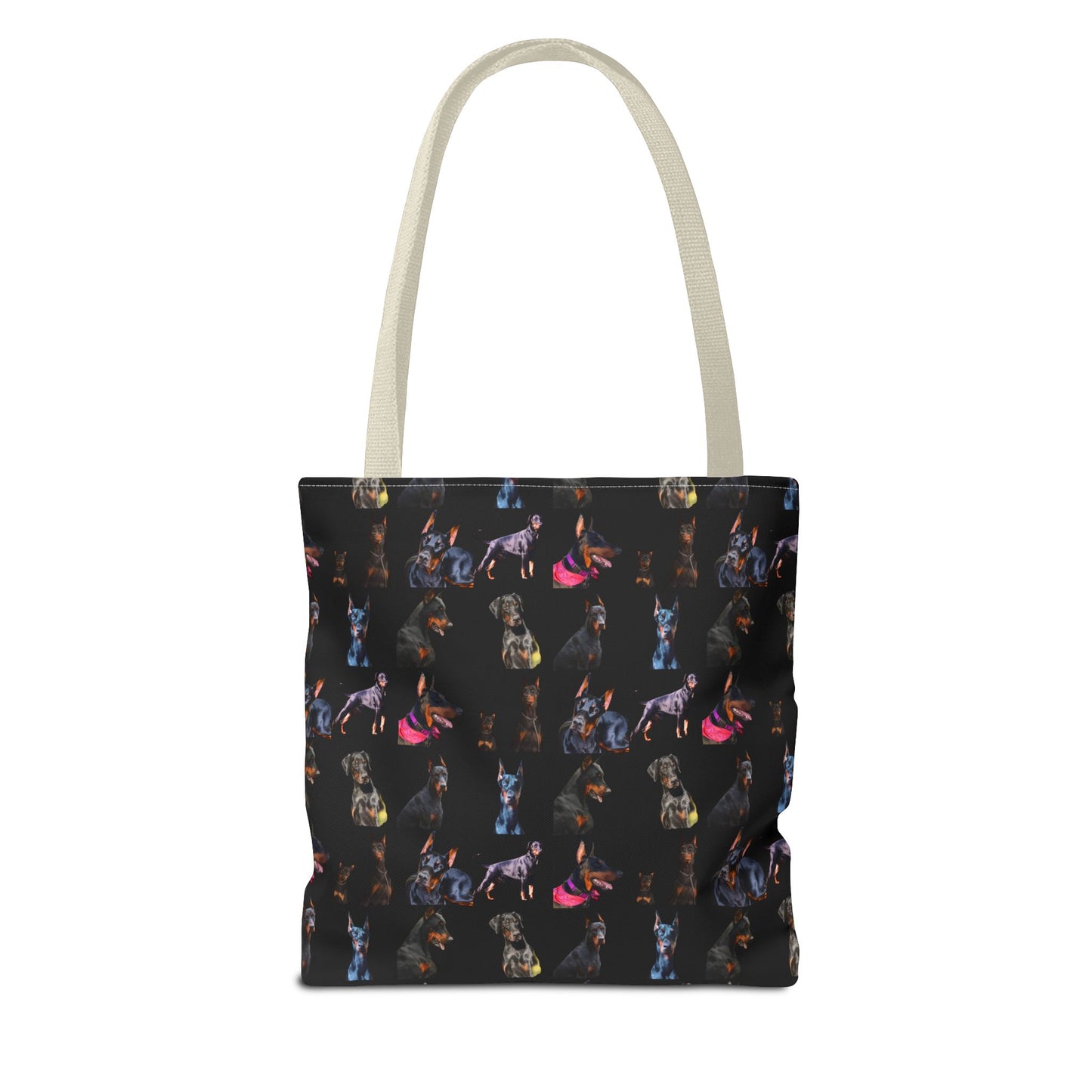 Edition 7 Doberman Model Pattern Black Tote Bag