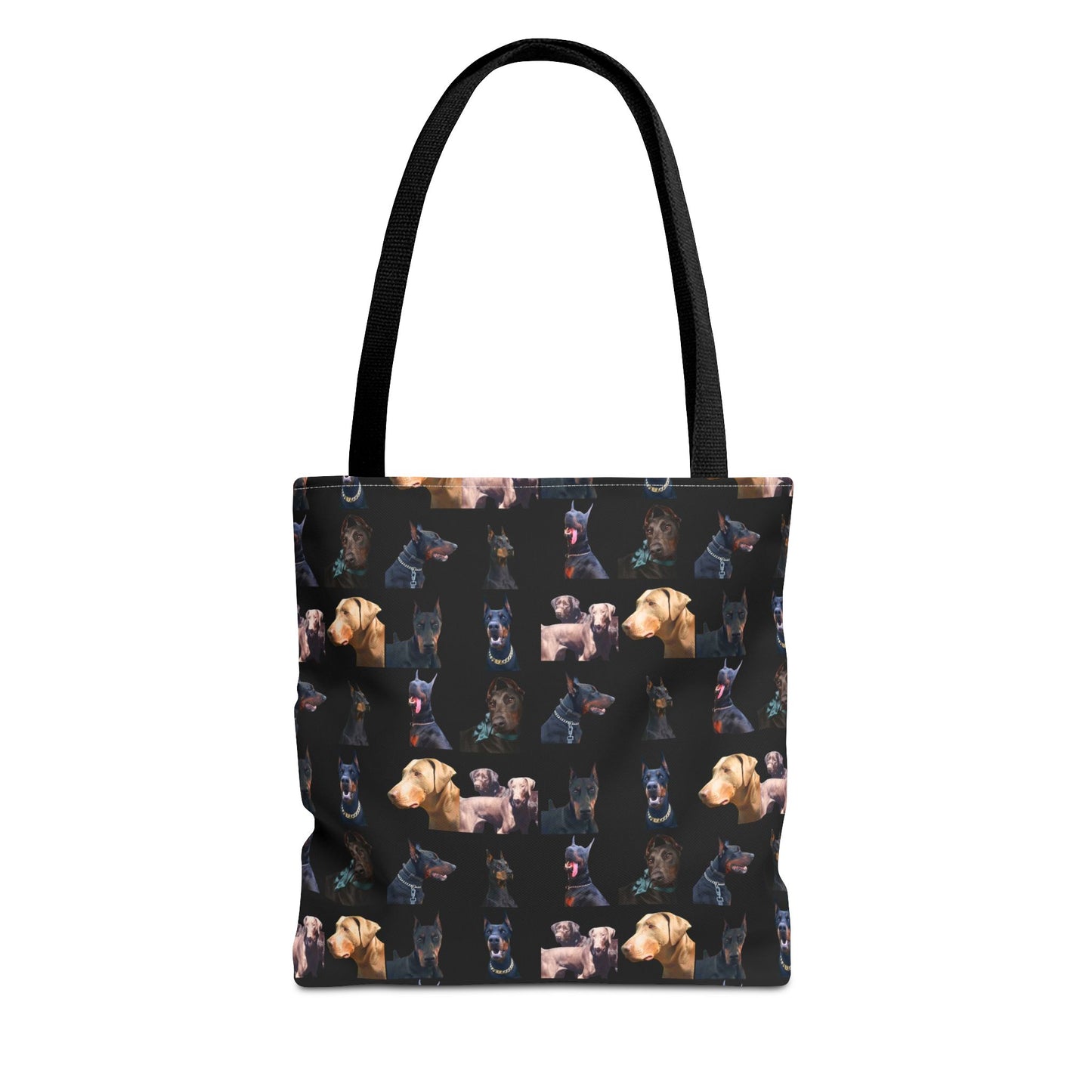 Edition 8 Doberman Model Pattern Black Tote Bag