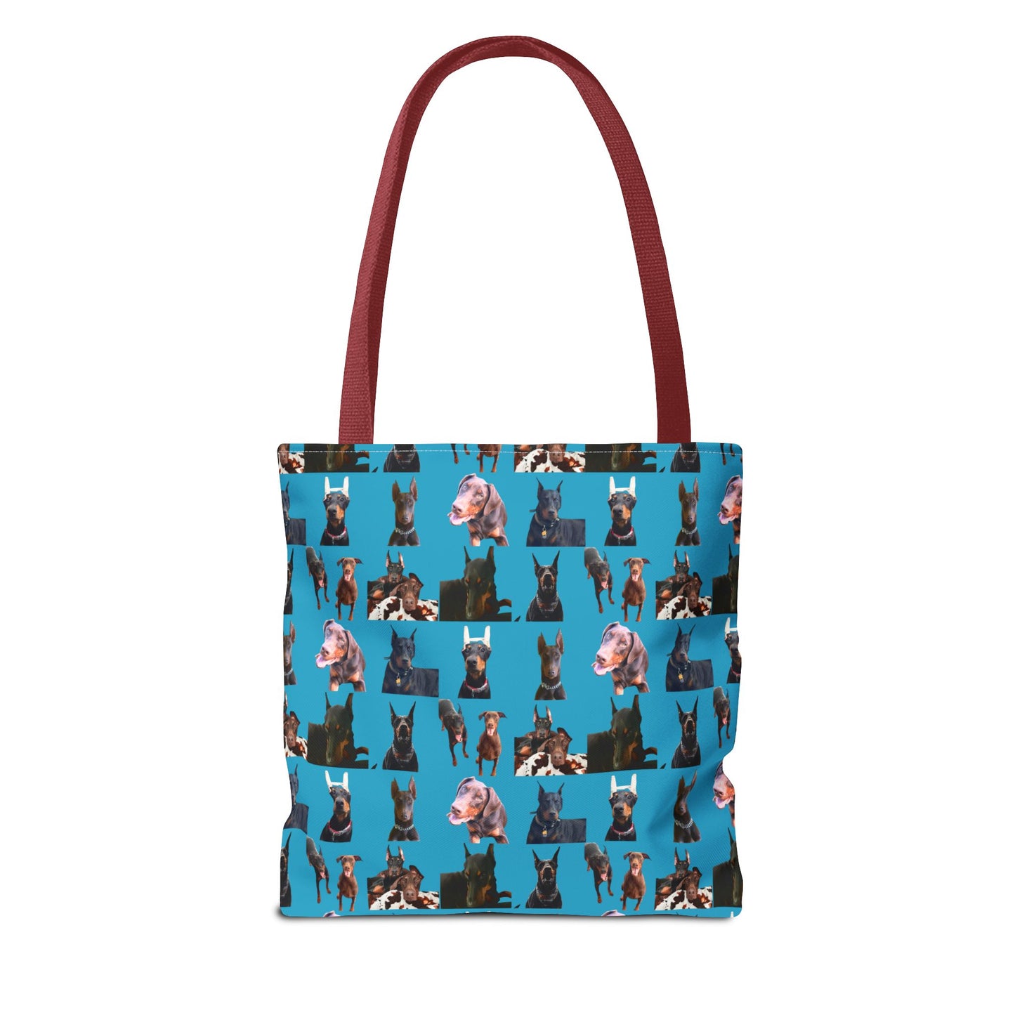 Edition 10 Doberman Model Pattern Turquoise Tote Bag