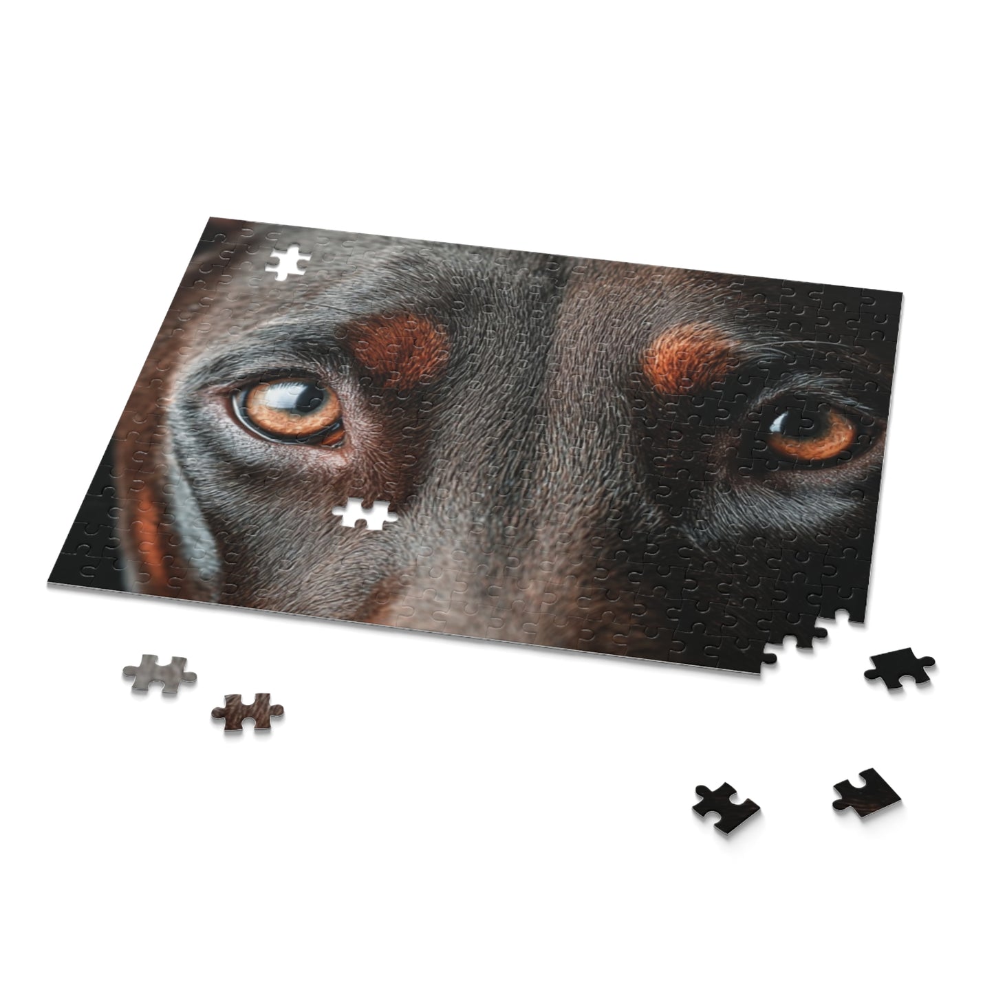 Human Mental Stimulation 5 Puzzle Black Lab Portrait Puzzle 1 Jigsaw (120/252/500 Pieces)