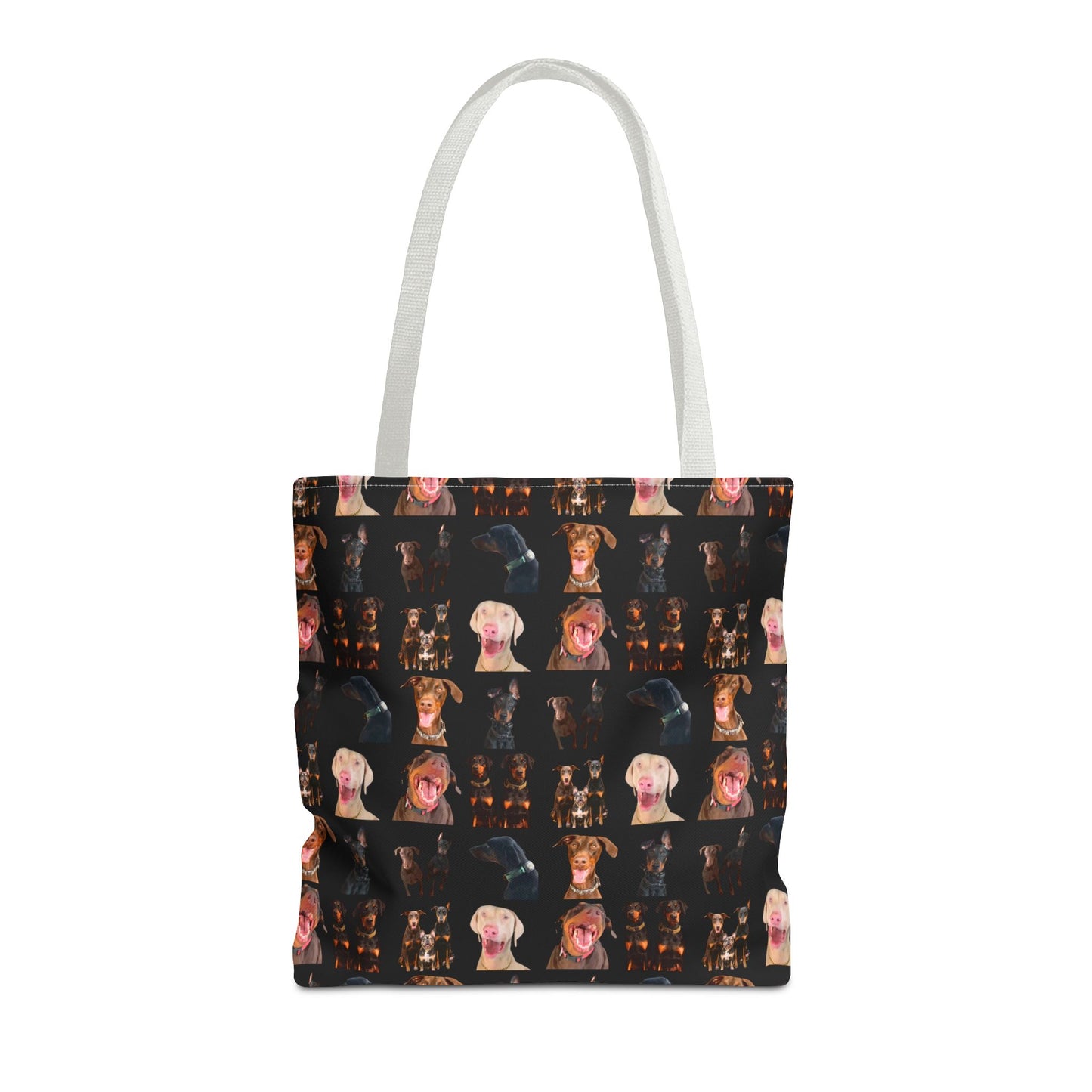 Edition 9 Doberman Model Pattern Black Tote Bag