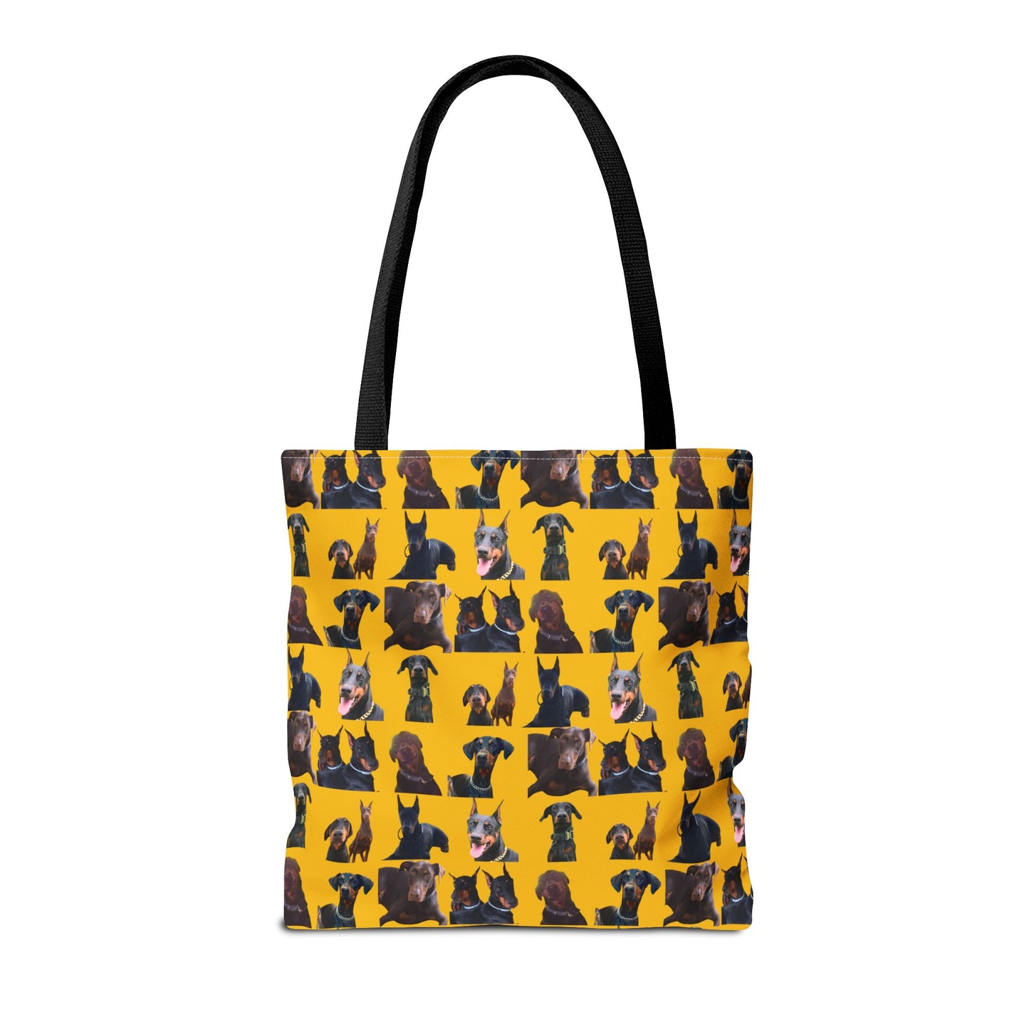 Edition 5 Doberman Model Pattern Yellow Tote Bag