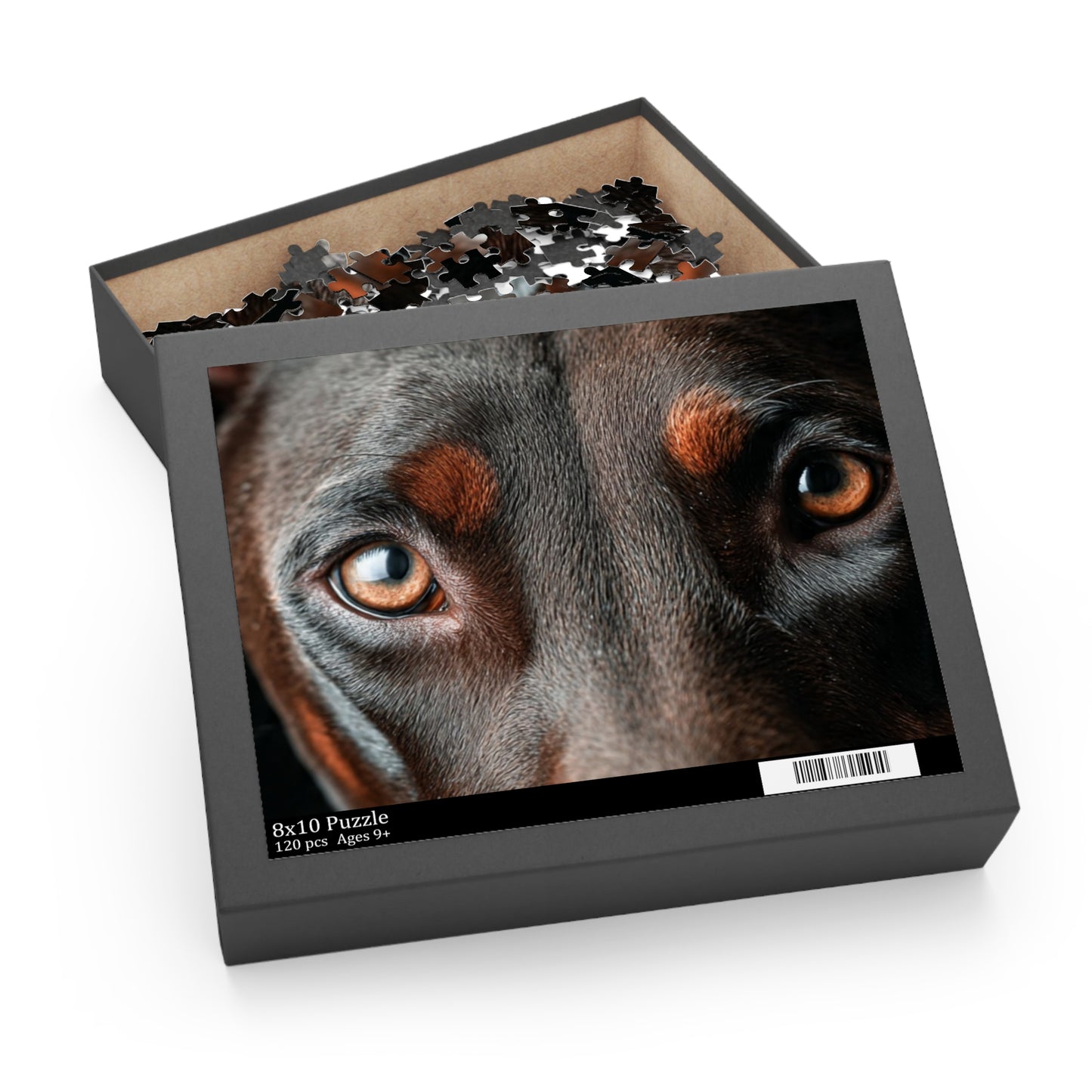 Human Mental Stimulation 5 Puzzle Black Lab Portrait Puzzle 1 Jigsaw (120/252/500 Pieces)