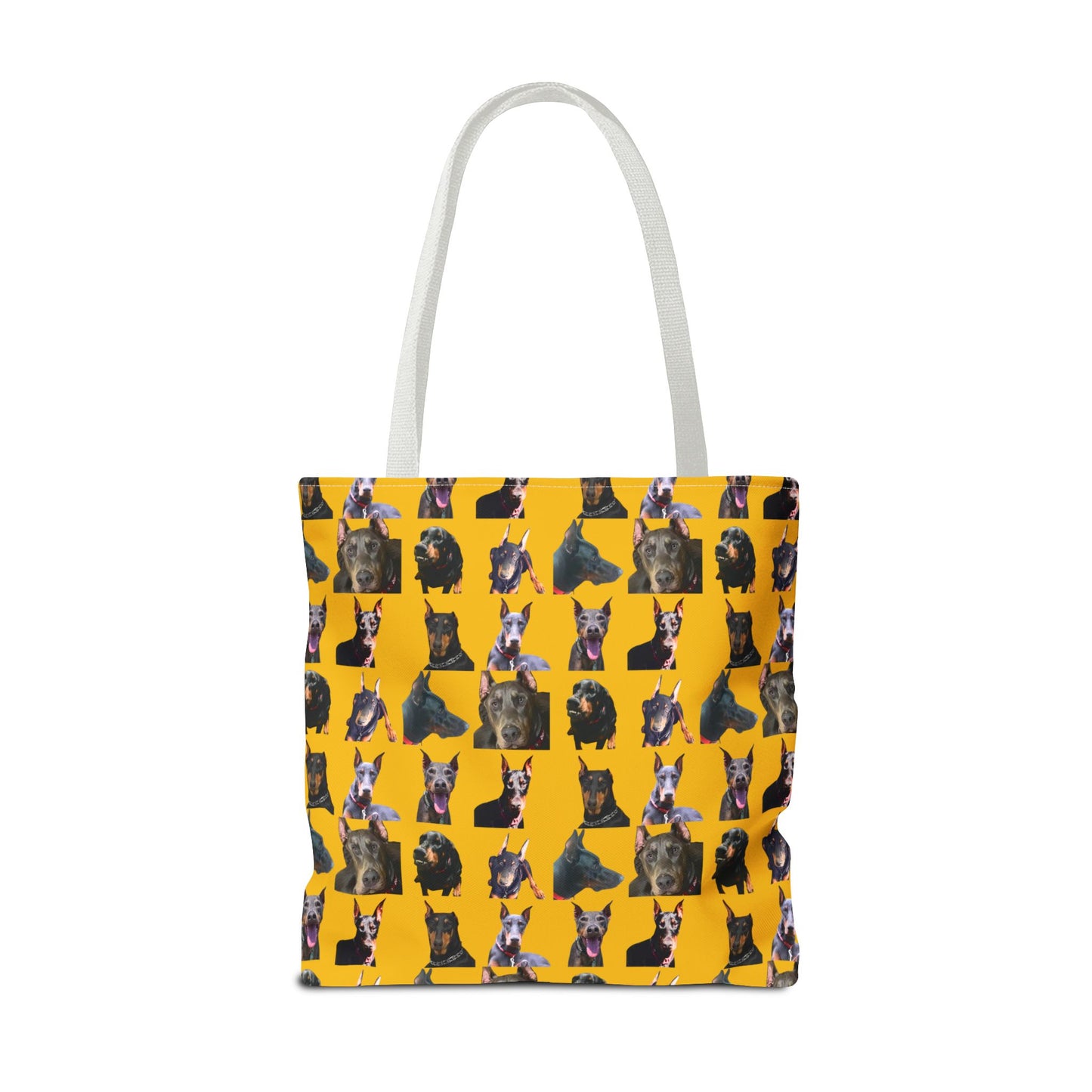 Edition 11 Doberman Model Pattern Yellow Tote Bag