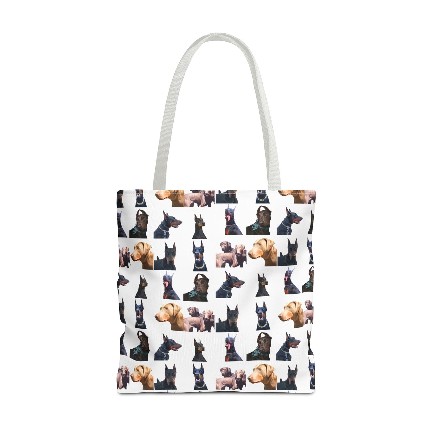Edition 8 Doberman Model Pattern White Tote Bag