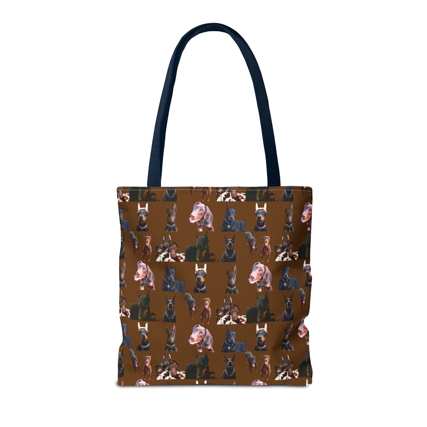 Edition 10 Doberman Model Pattern Brown Tote Bag