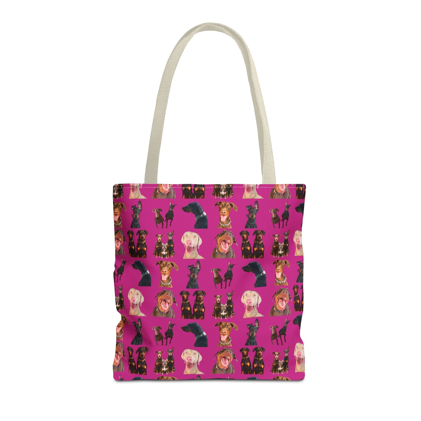Edition 9 Doberman Model Pattern Pink Tote Bag