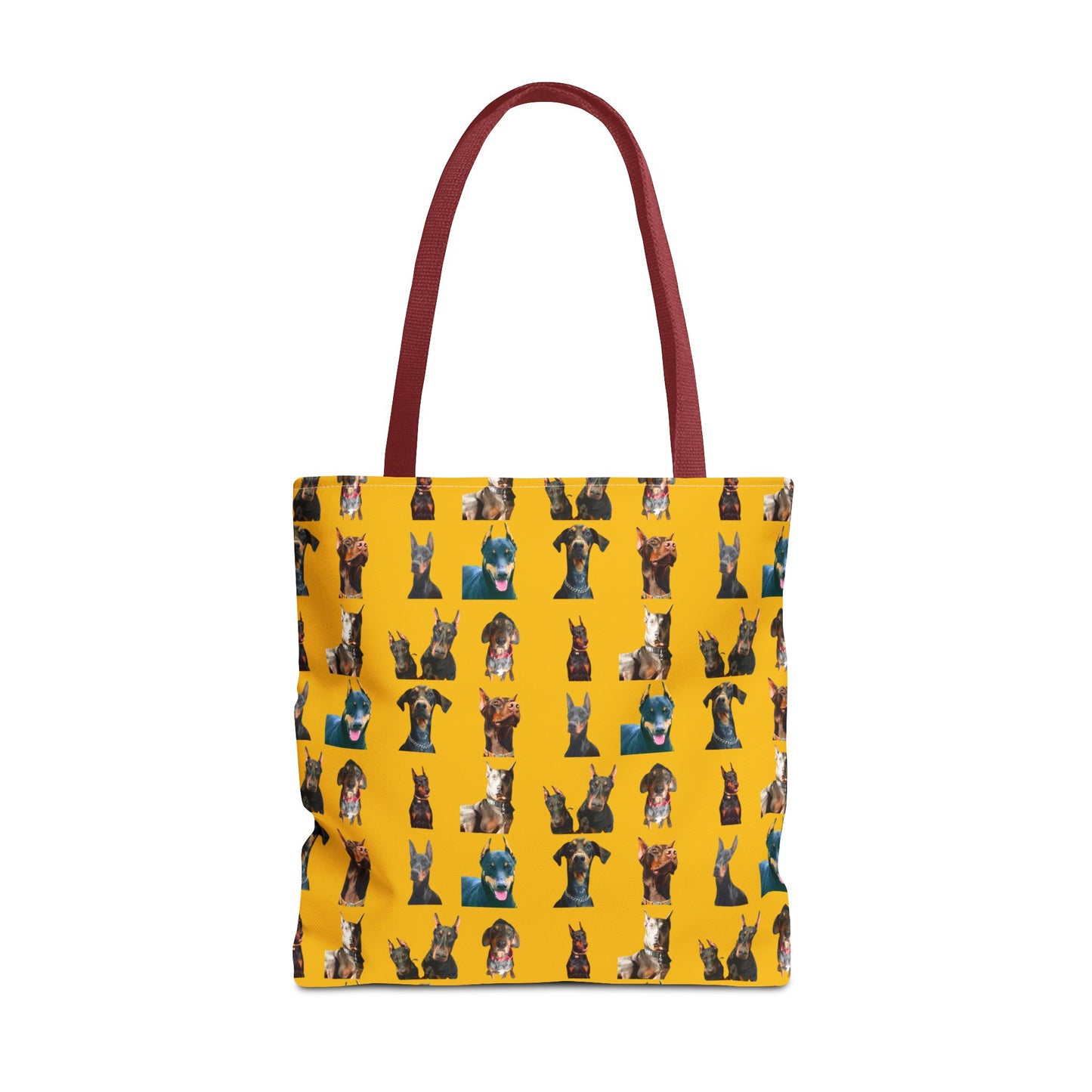 Edition 4 Doberman Model Pattern Yellow Tote Bag