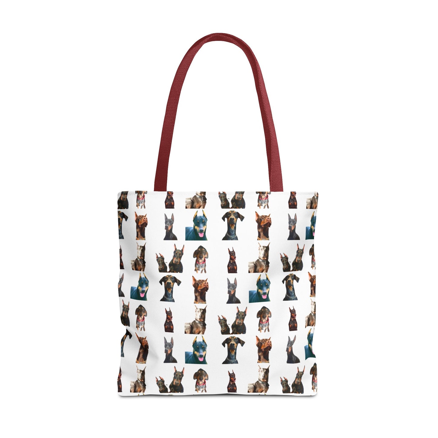 Edition 4 Doberman Model Pattern White Tote Bag