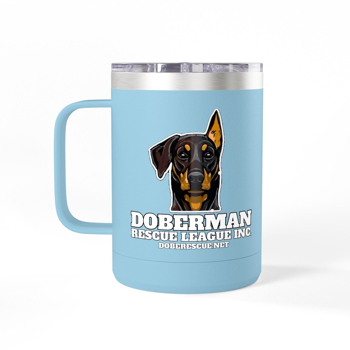Doberman Rescue League 15oz Insulated Coffee Tumbler