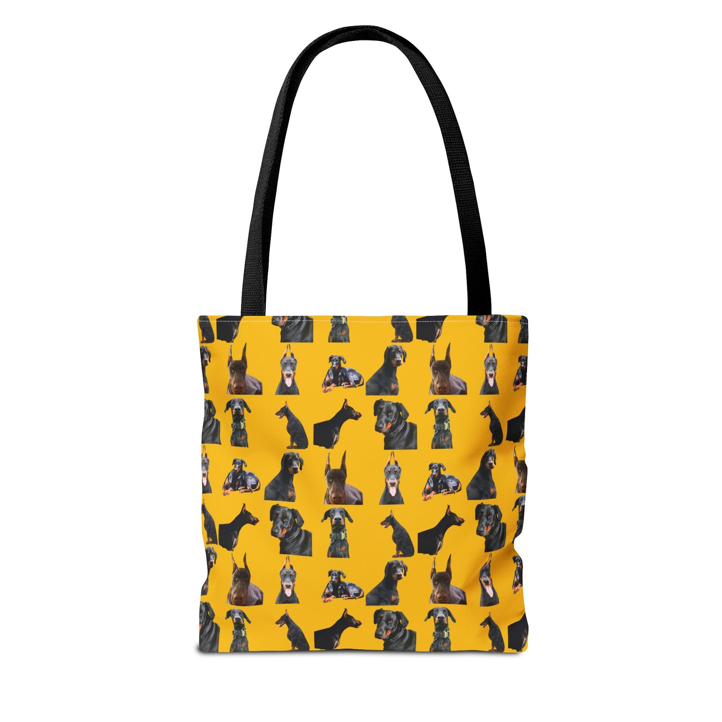 Edition 6 Doberman Model Pattern Yellow Tote Bag
