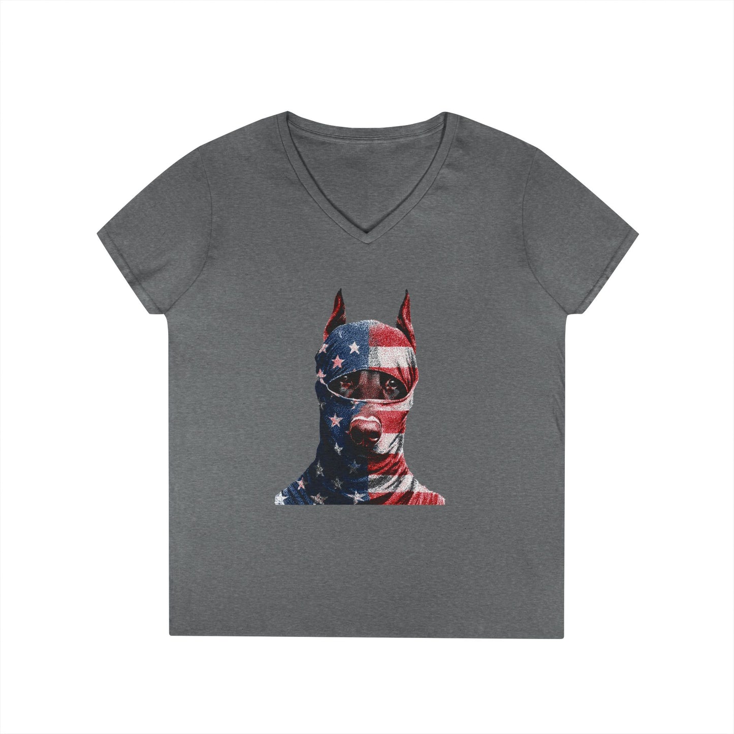 Doberman 2 V-Neck Tee Shirt for Women