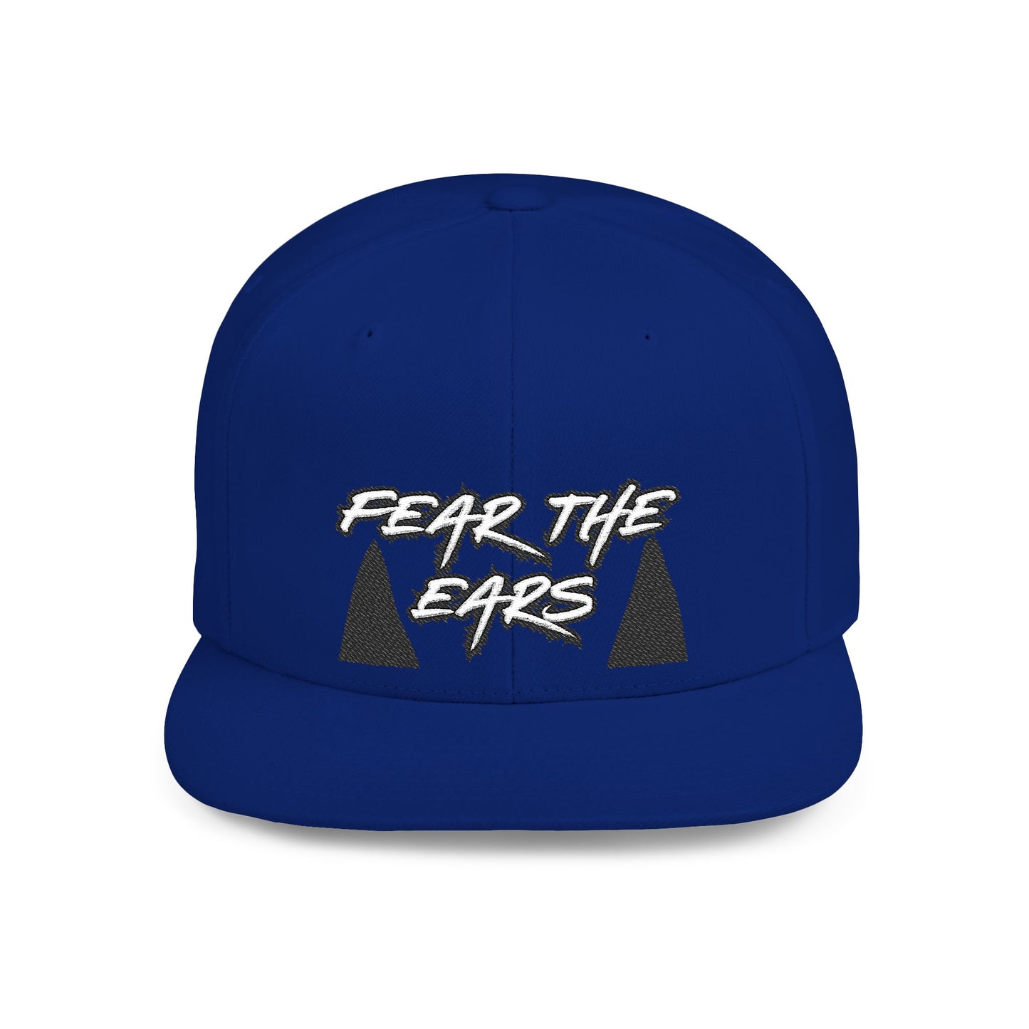 Ears 2 Embroidered Flat Bill Snapback