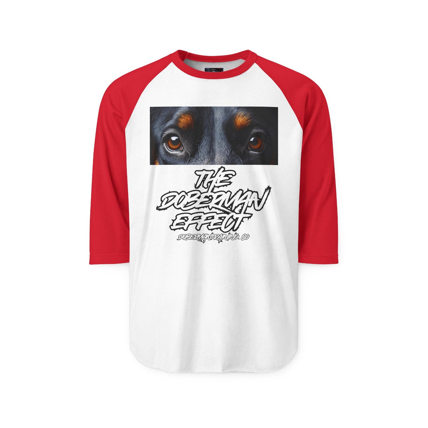 Doberman Effect 1 Unisex Three-Quarter Sleeve Raglan Shirt