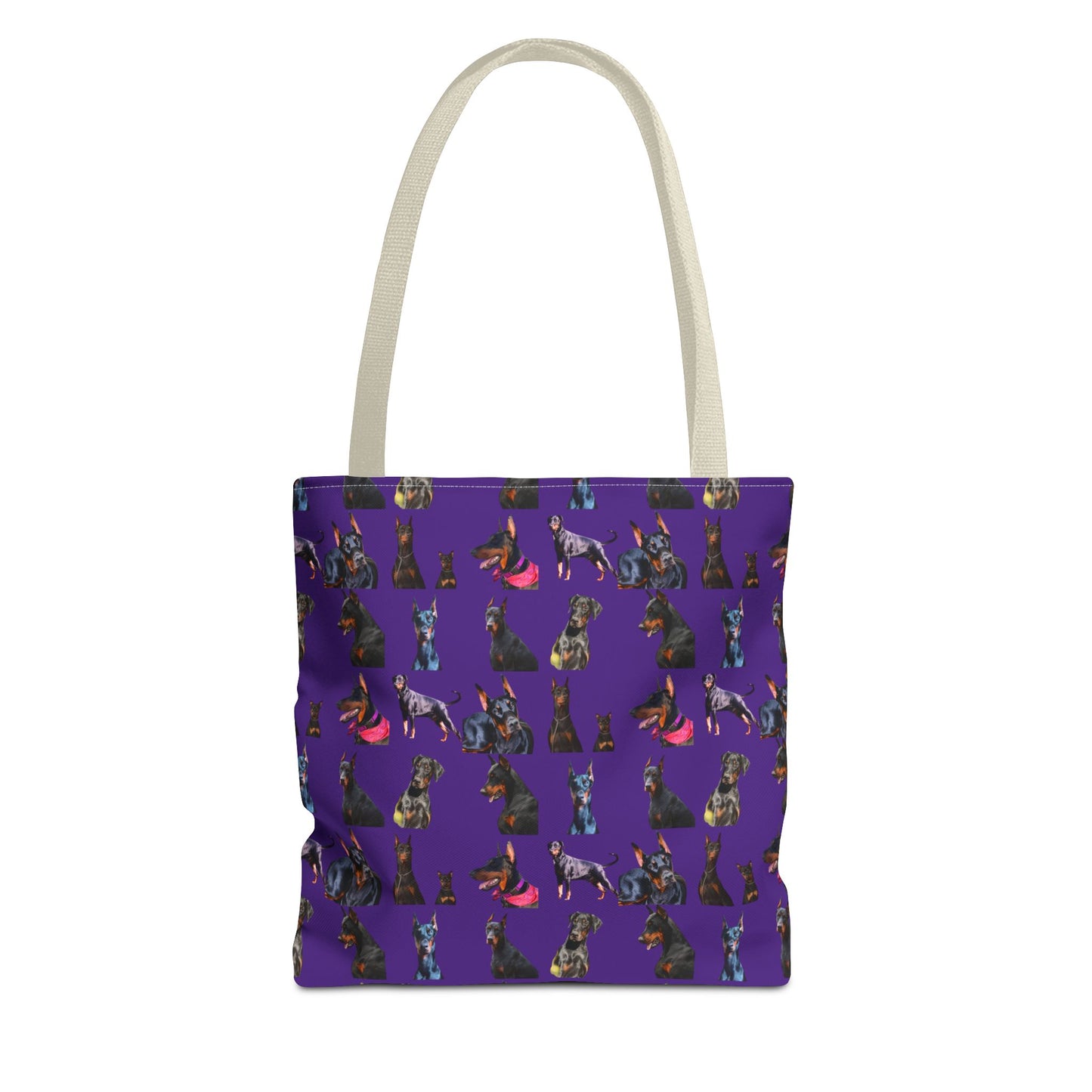Edition 7 Doberman Model Pattern Purple Tote Bag