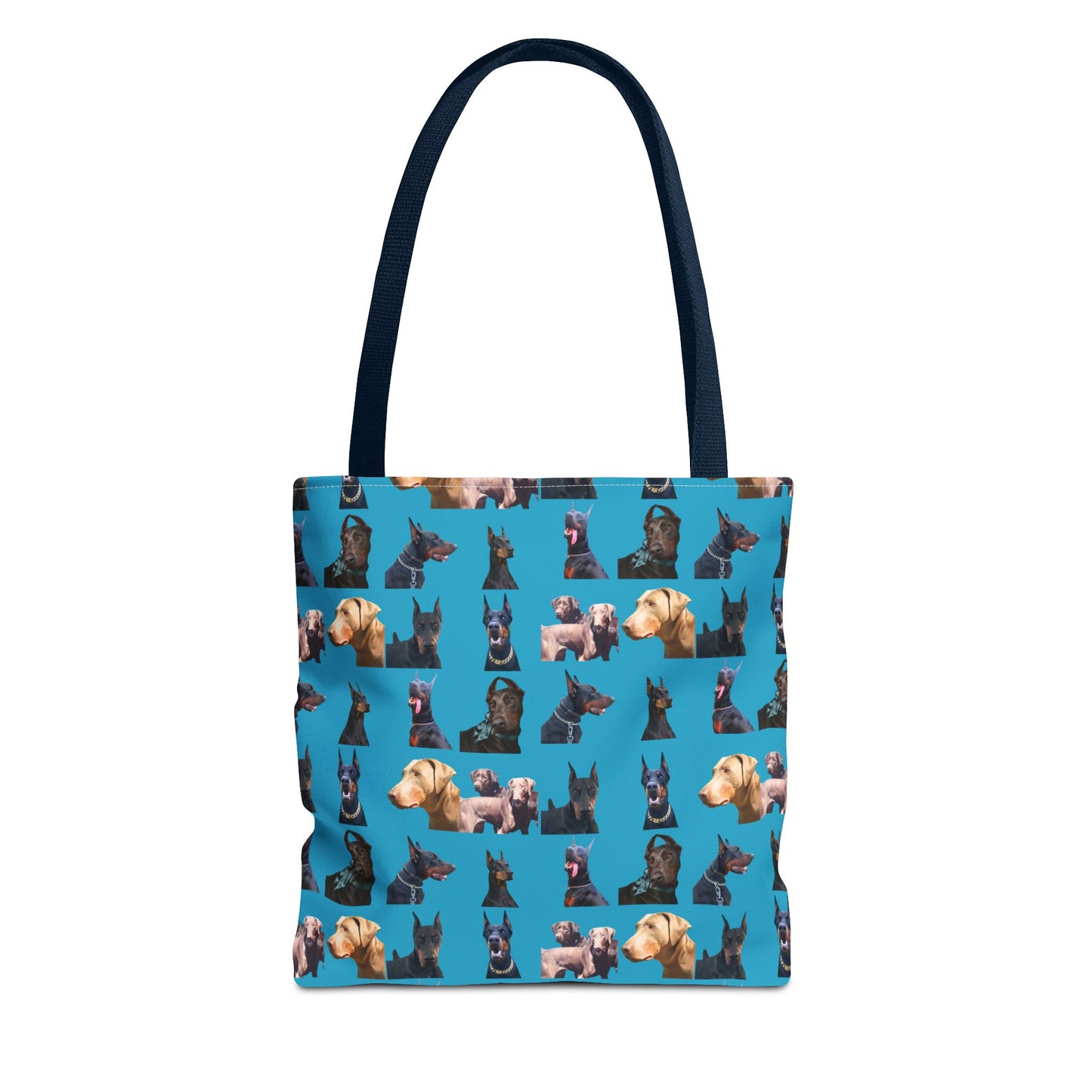 Edition 8 Doberman Model Pattern Turquoise Tote Bag