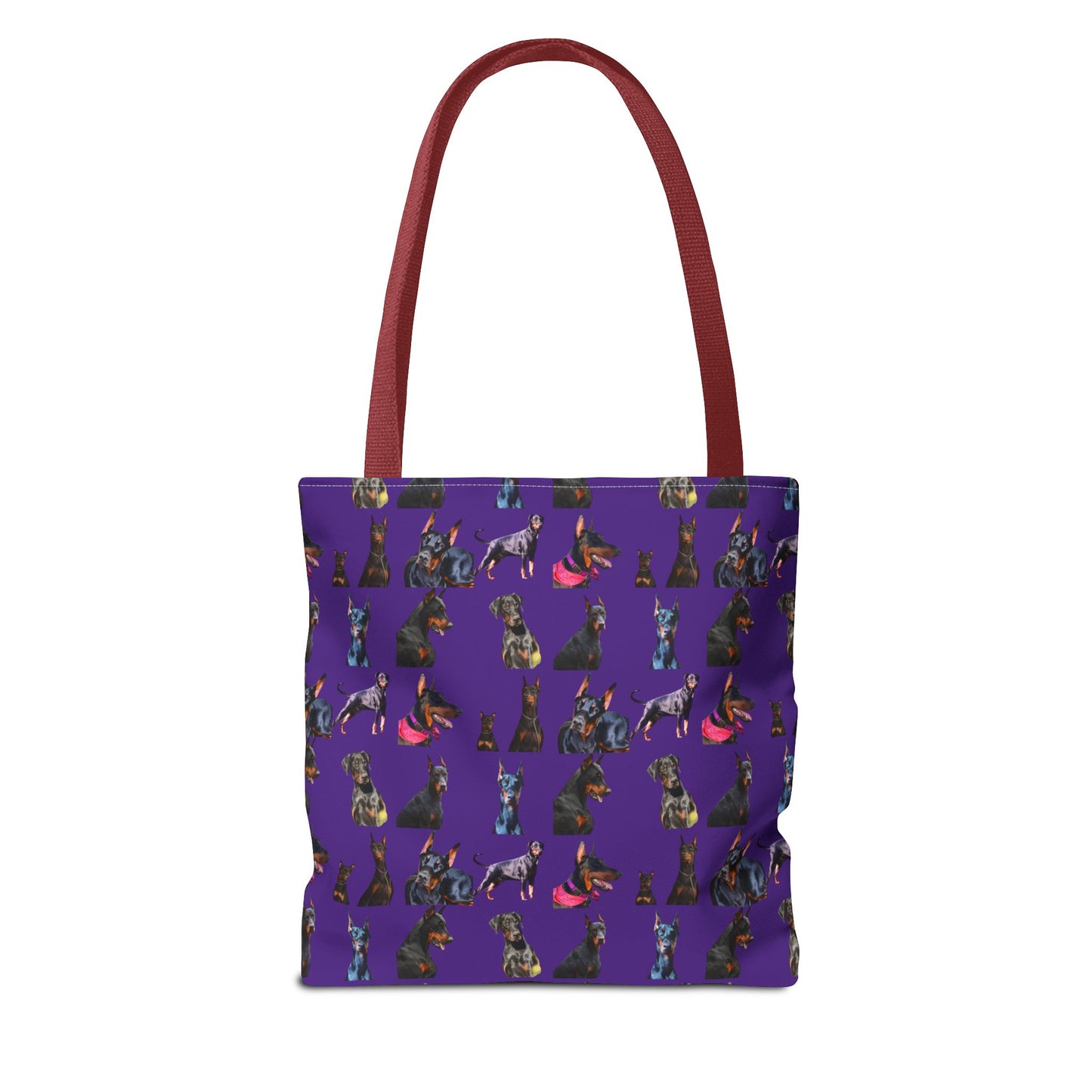 Edition 7 Doberman Model Pattern Purple Tote Bag