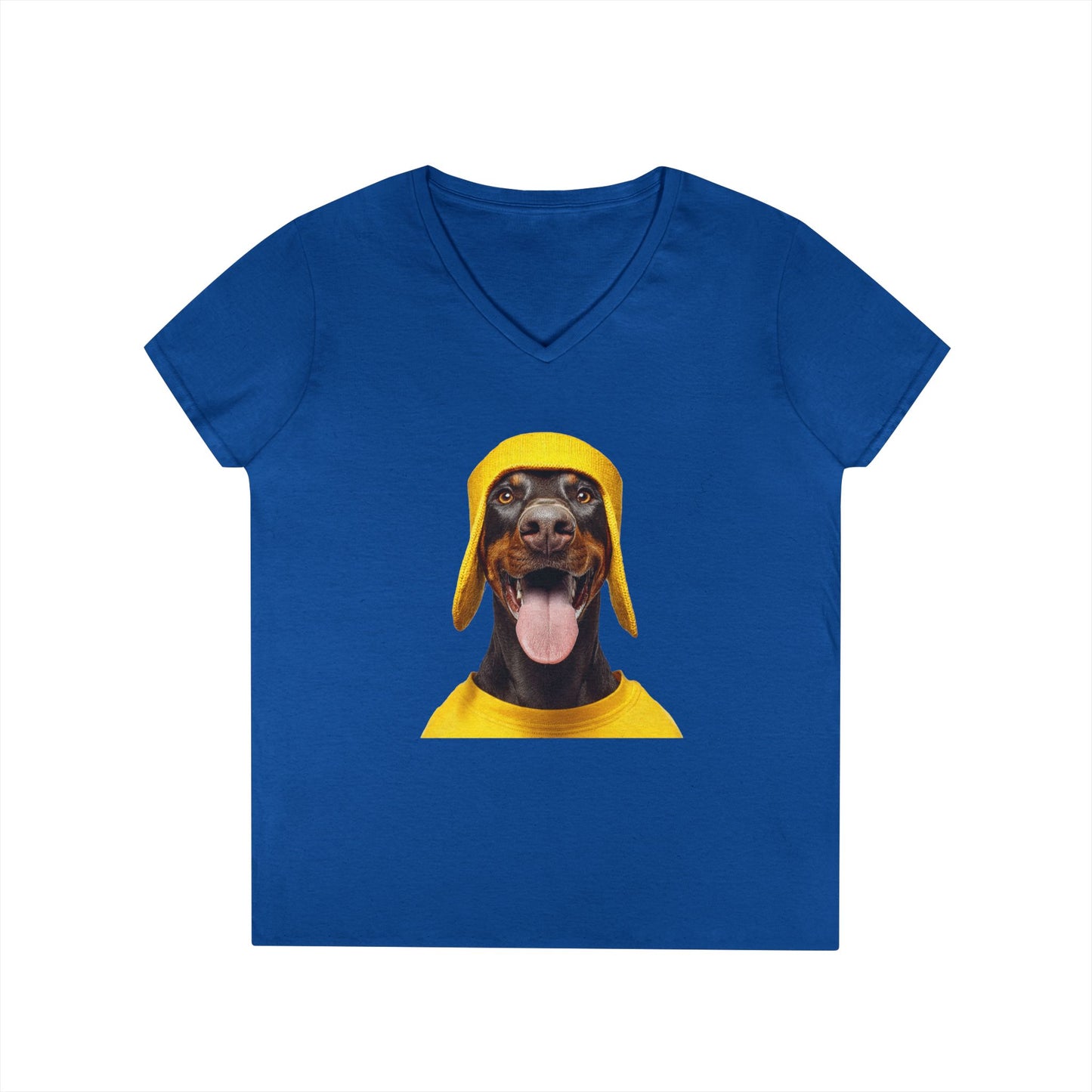 Doberman 3 V-Neck Tee Shirt for Women