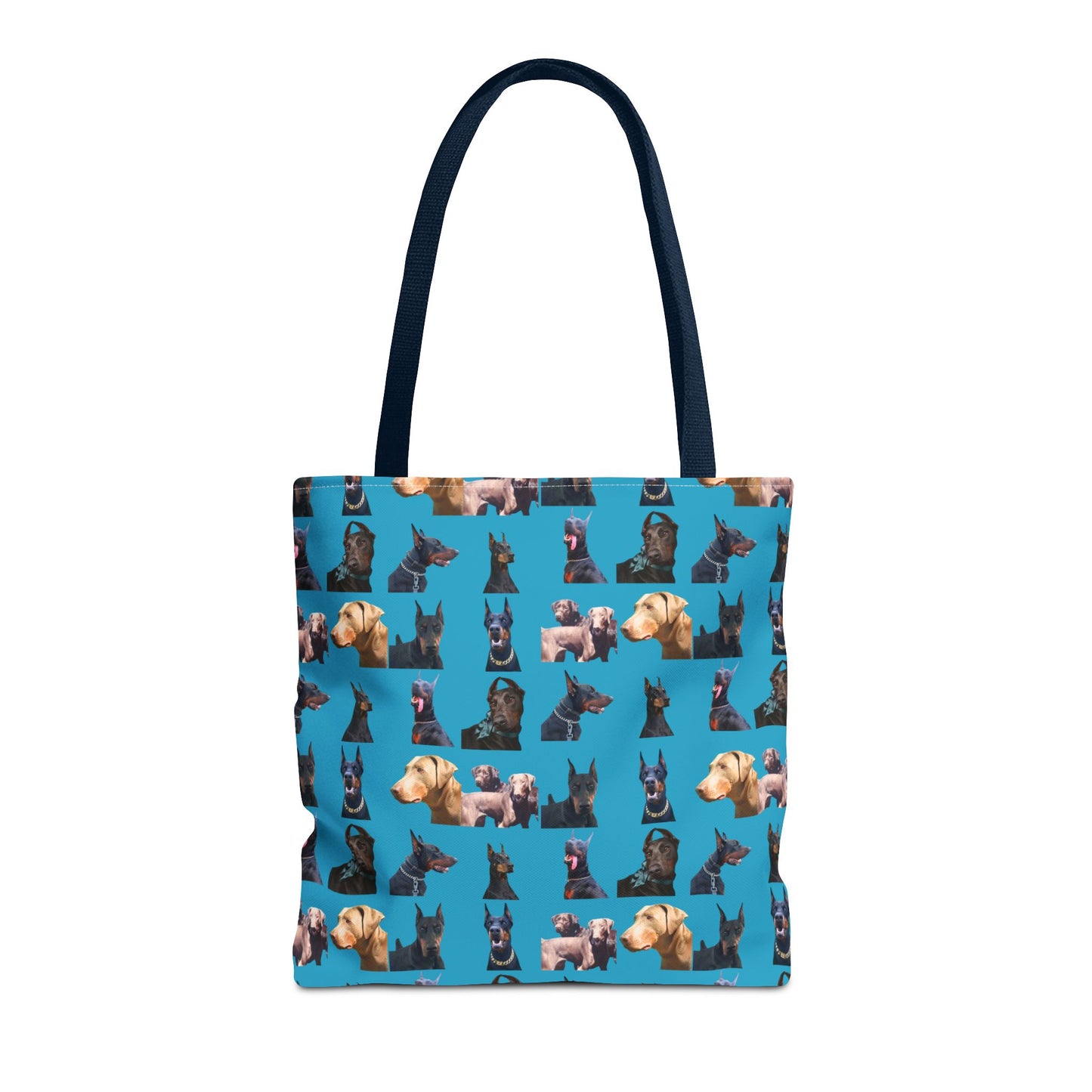 Edition 8 Doberman Model Pattern Turquoise Tote Bag