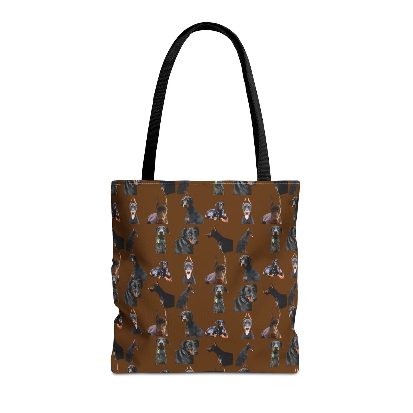 Edition 6 Doberman Model Pattern Brown Tote Bag
