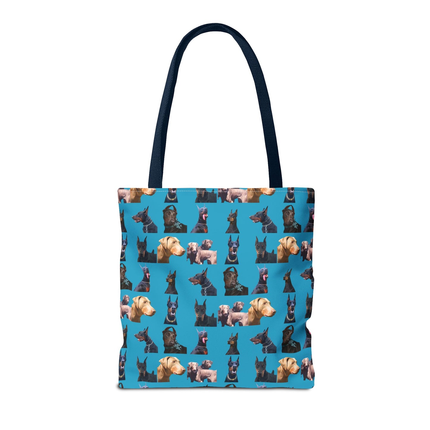 Edition 8 Doberman Model Pattern Turquoise Tote Bag